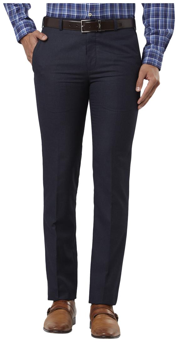 

Raymond Men Solid Slim Fit Formal Trouser - Blue
