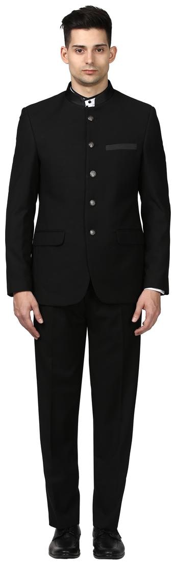 

Raymond Men Solid Regular Fit Single Breasted Suit Black
