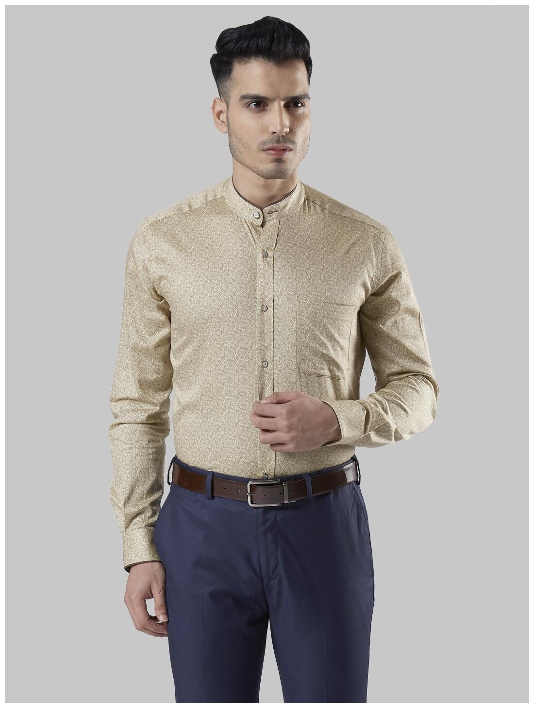 

Raymond Men Regular fit Formal Shirt - Yellow