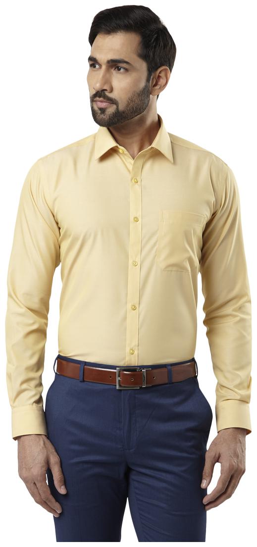 

Raymond Men Regular fit Formal Shirt - Yellow
