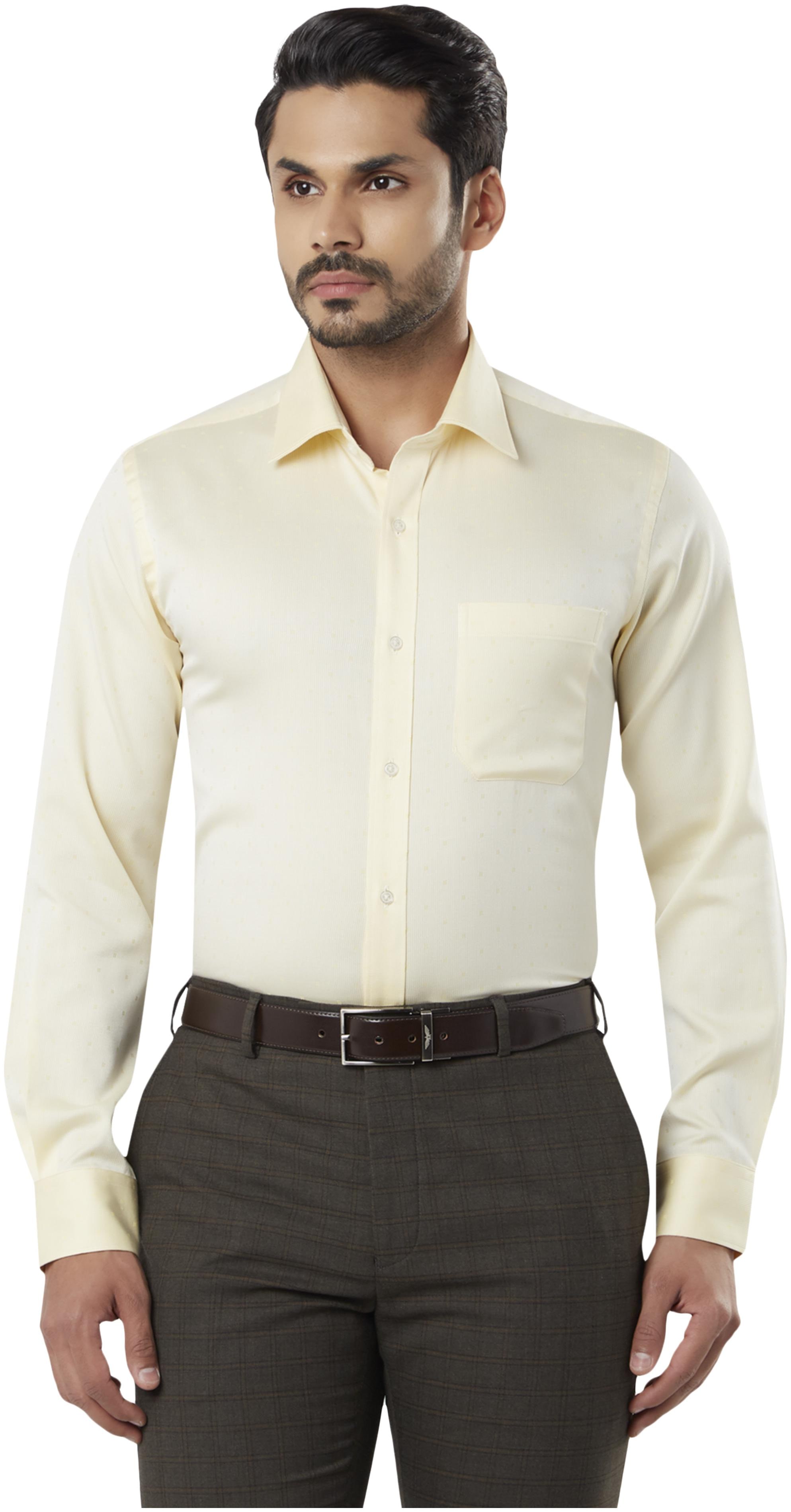 

Raymond Men Regular fit Formal Shirt - Yellow