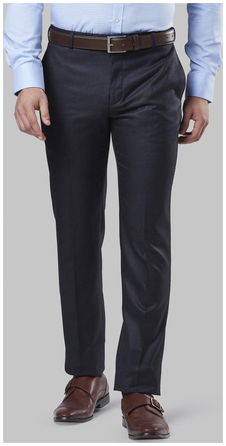

Raymond Men Solid Slim Fit Formal Trouser - Blue