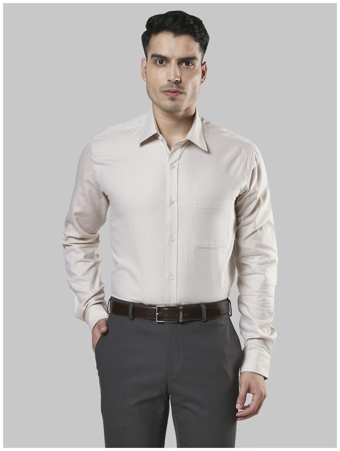 

Raymond Men Slim fit Formal Shirt - Tan