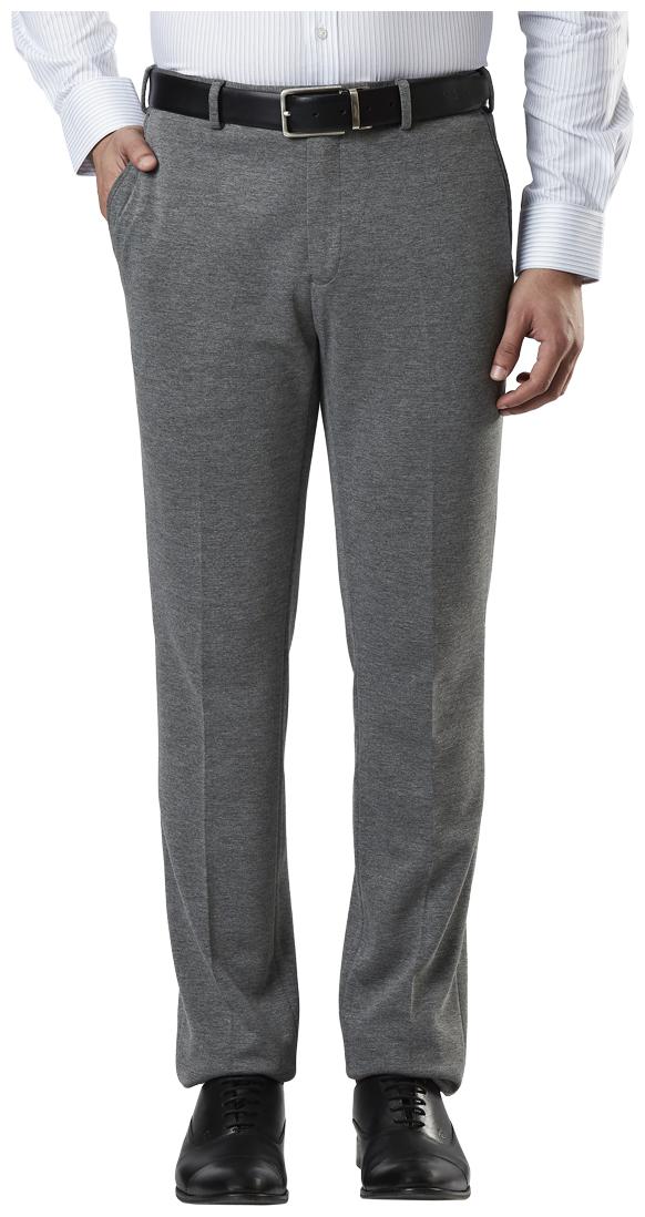 

Raymond Men Textured Slim Fit Formal Trouser - Grey