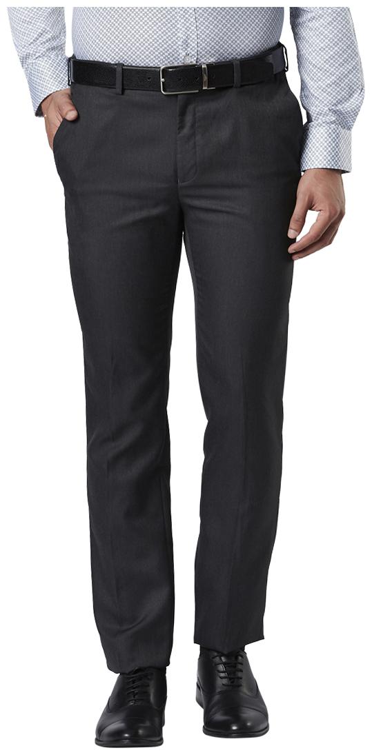 

Raymond Men Solid Slim Fit Formal Trouser - Grey