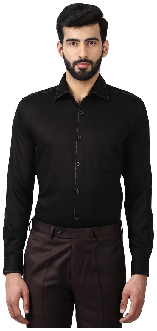 

Raymond Men Regular fit Formal Shirt - Black