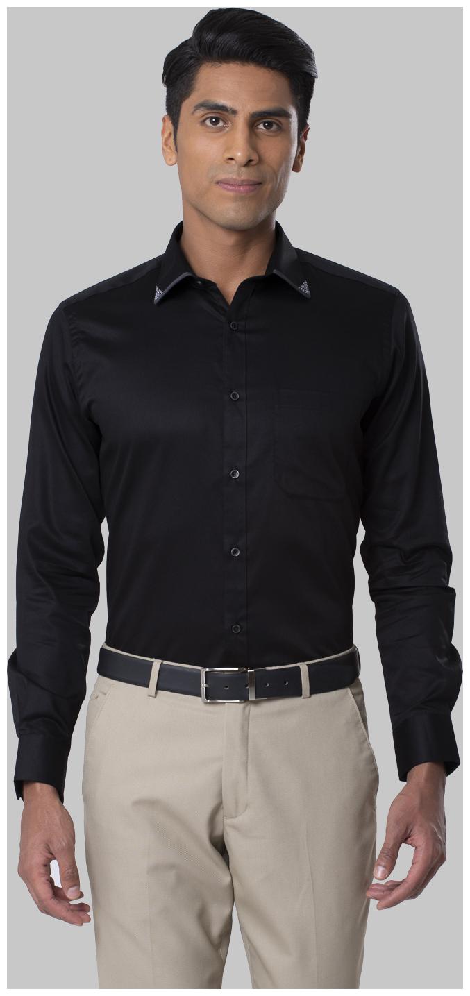 

Raymond Men Slim fit Formal Shirt - Black