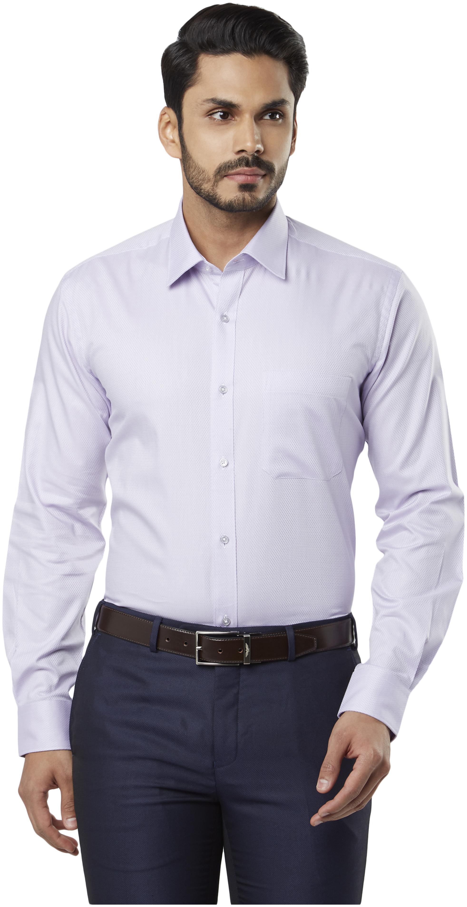 

Raymond Men Regular fit Formal Shirt - Purple