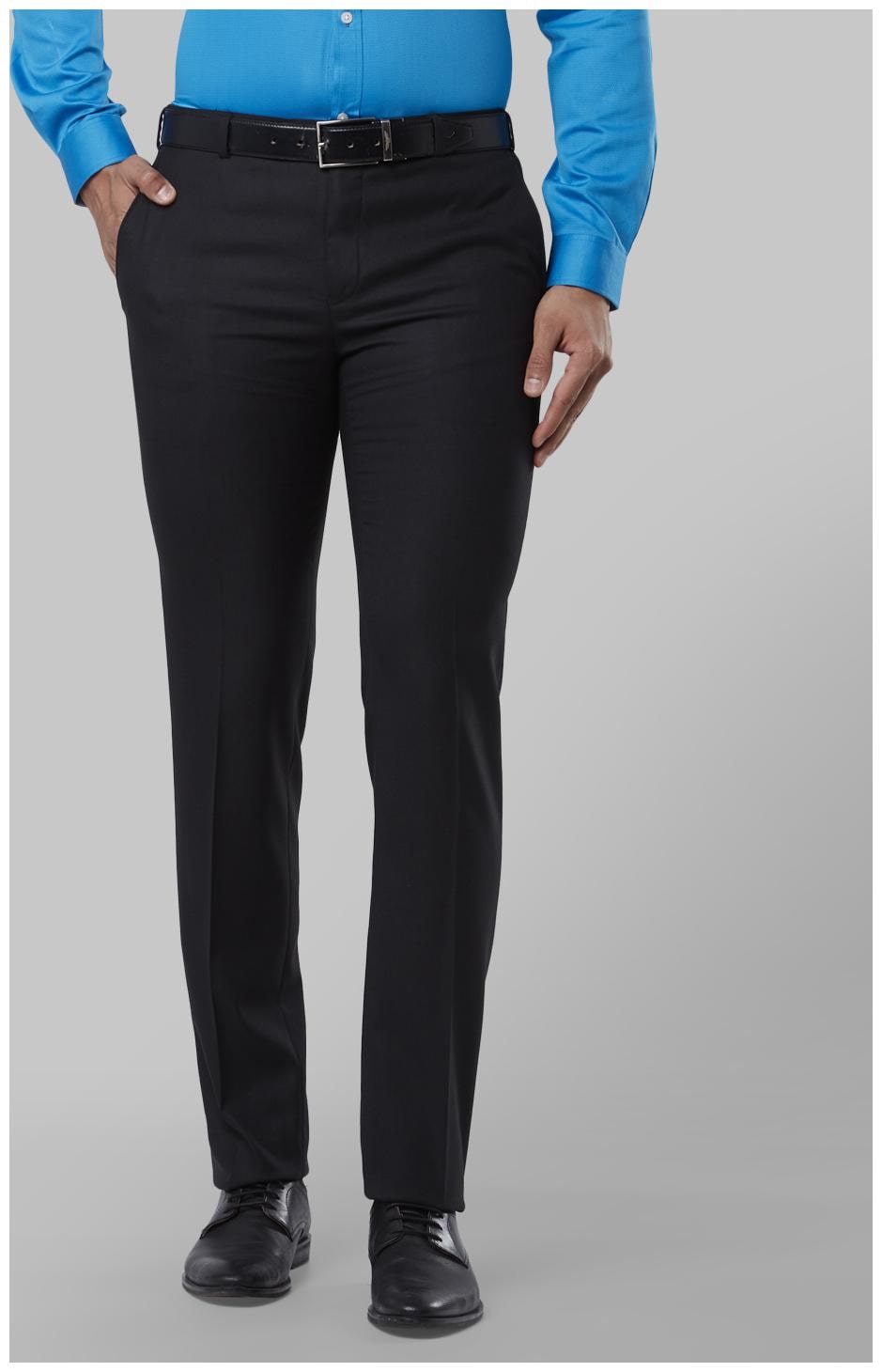 

Raymond Men Solid Slim Fit Formal Trouser - Black
