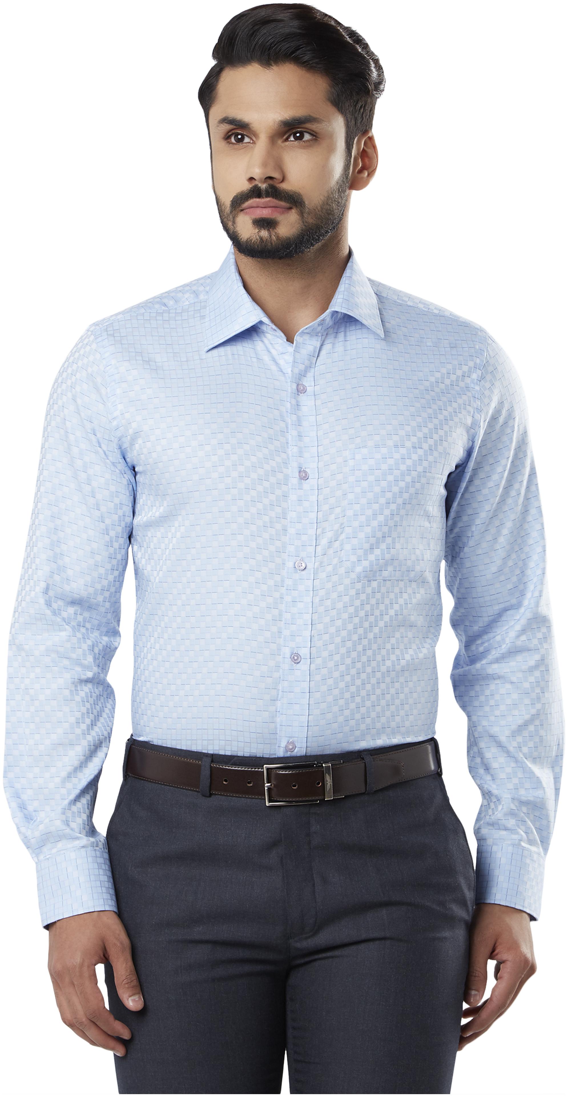 

Raymond Men Regular fit Formal Shirt - Blue