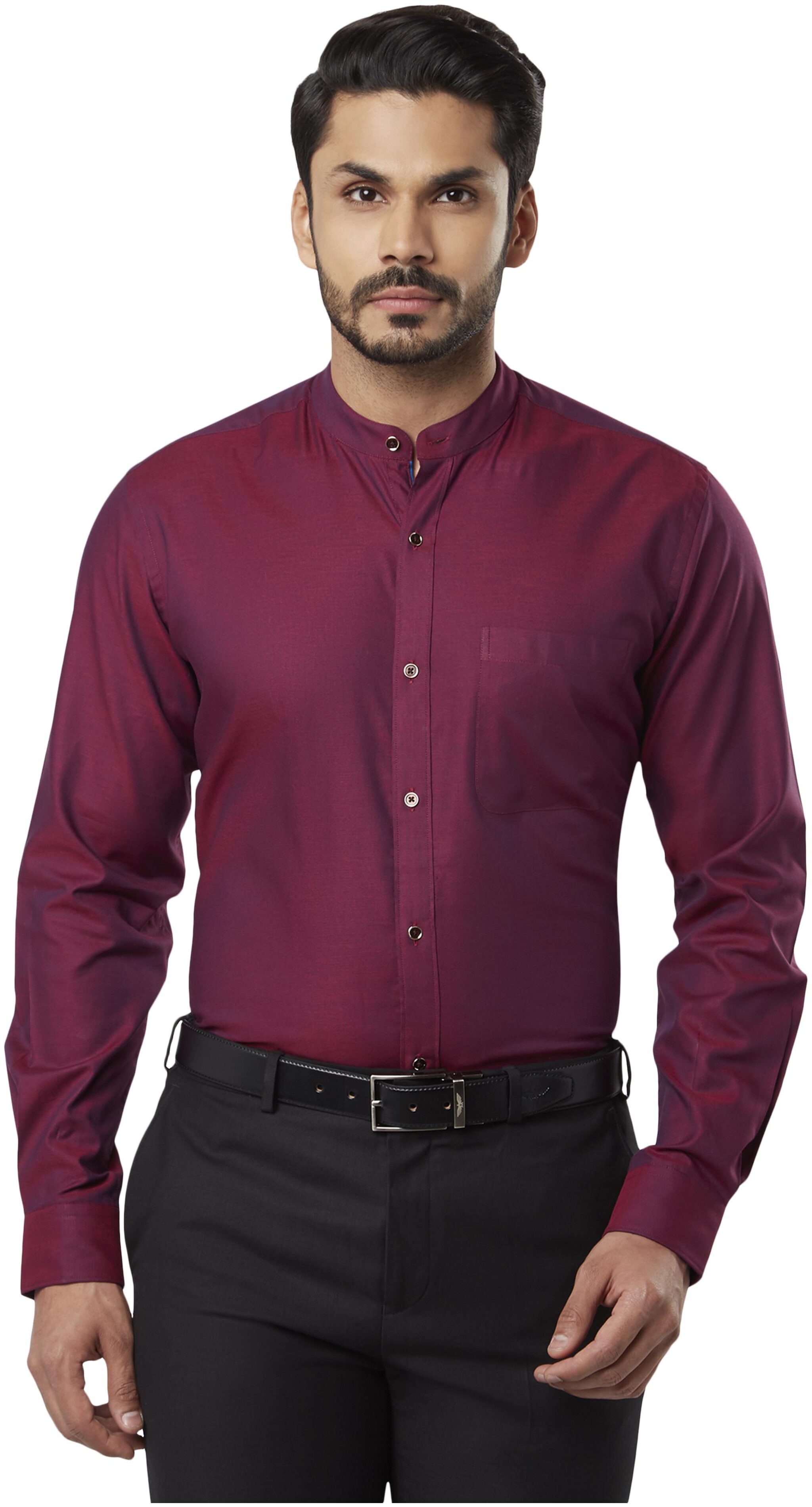 

Raymond Men Regular fit Formal Shirt - Maroon