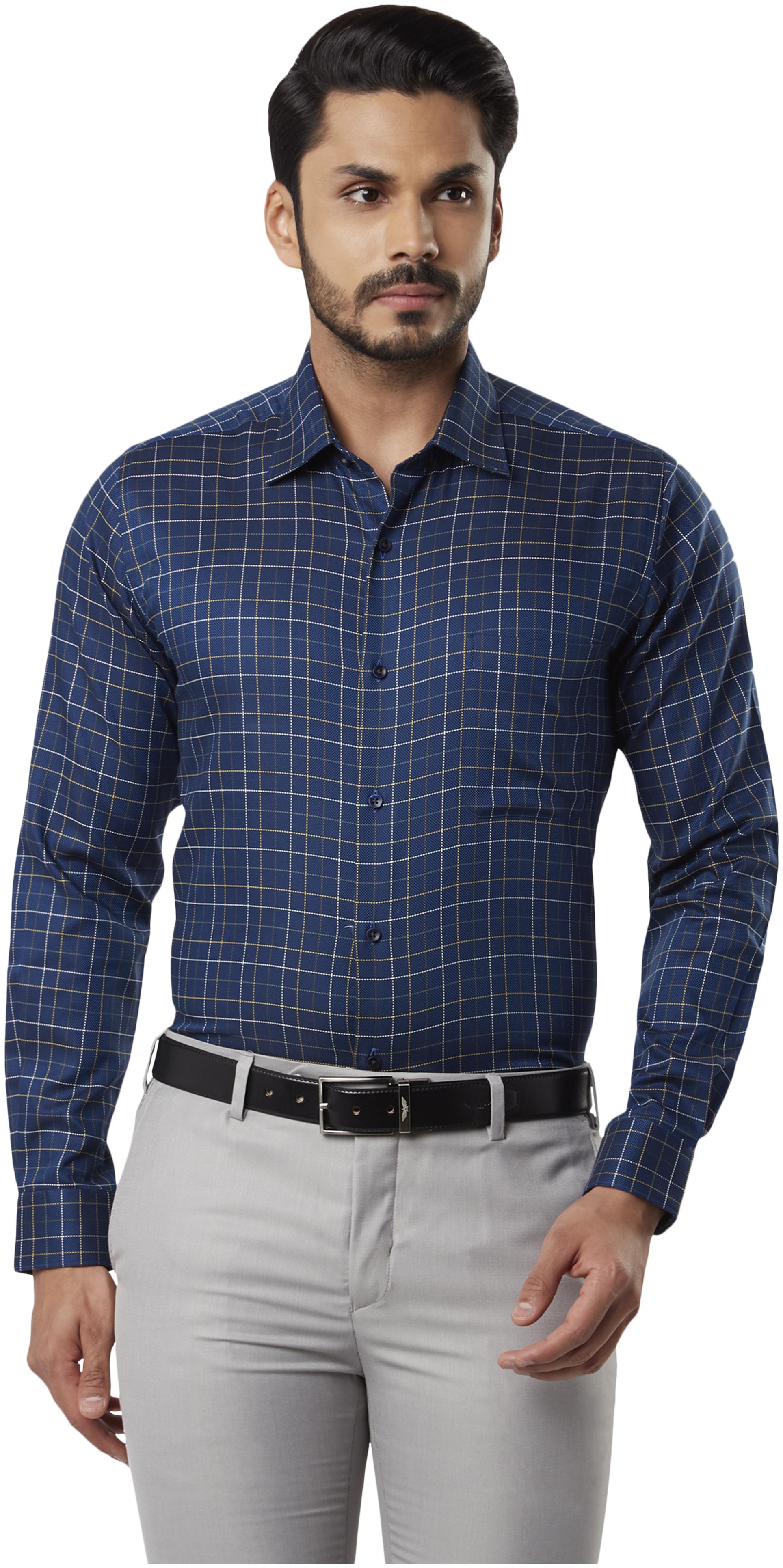 

Raymond Men Regular fit Formal Shirt - Blue