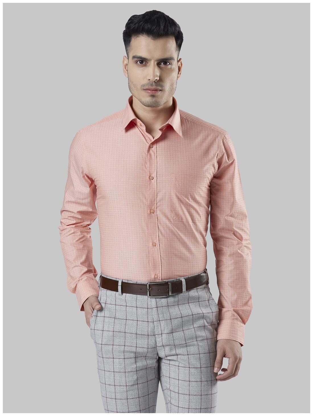 

Raymond Men Slim fit Formal Shirt - Orange