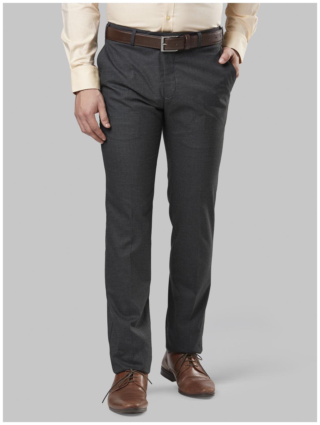 

Raymond Men Solid Slim Fit Formal Trouser - Grey