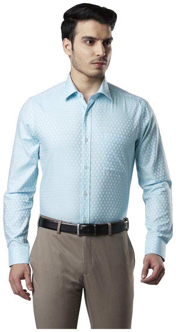 

Raymond Men Regular fit Formal Shirt - Turquoise