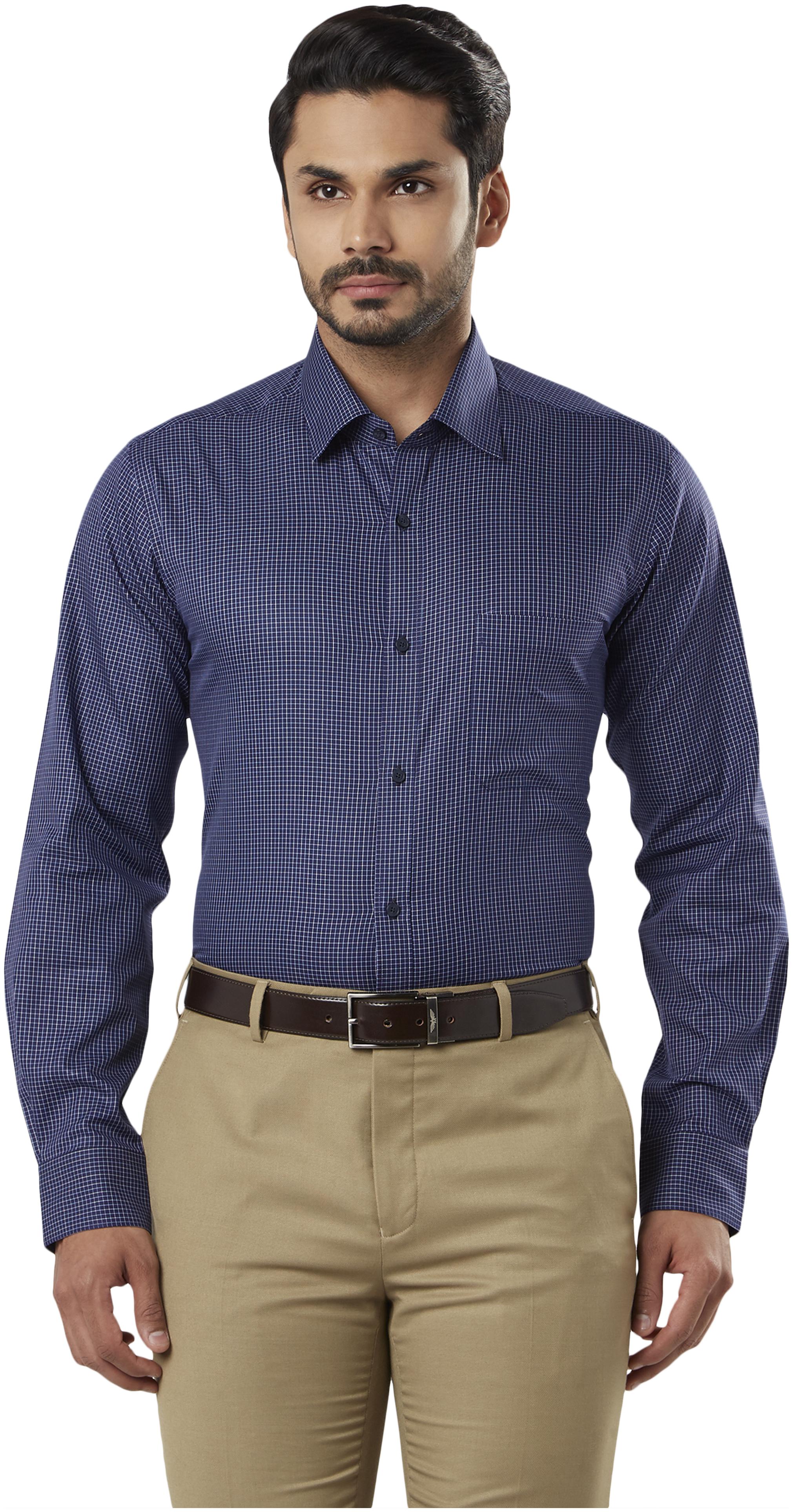 

Raymond Men Regular fit Formal Shirt - Blue