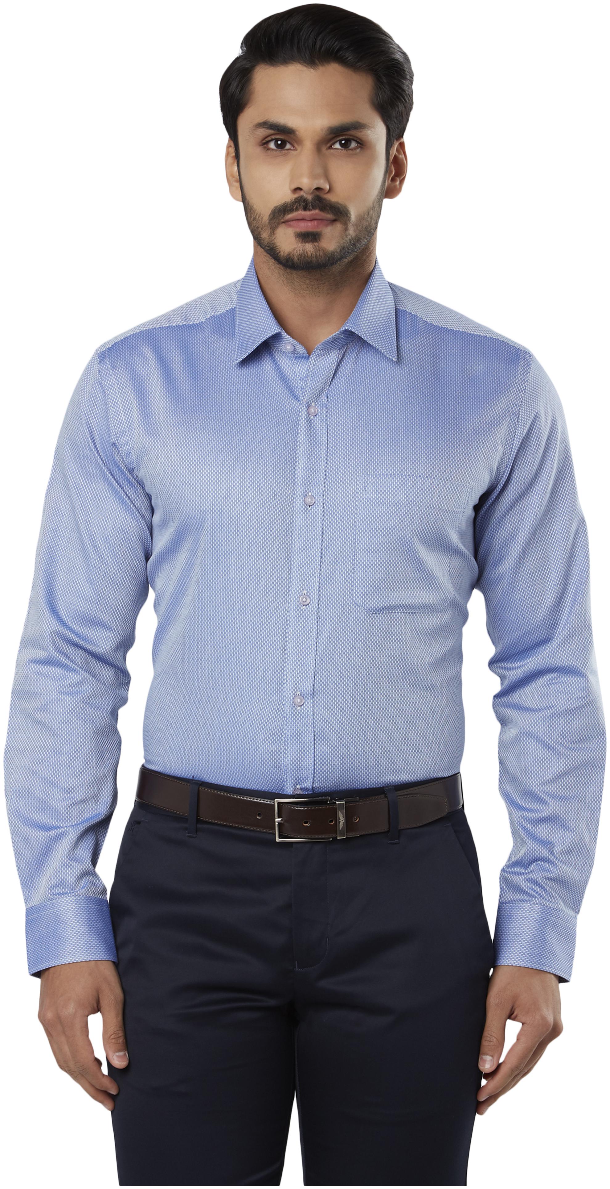 

Raymond Men Regular fit Formal Shirt - Blue