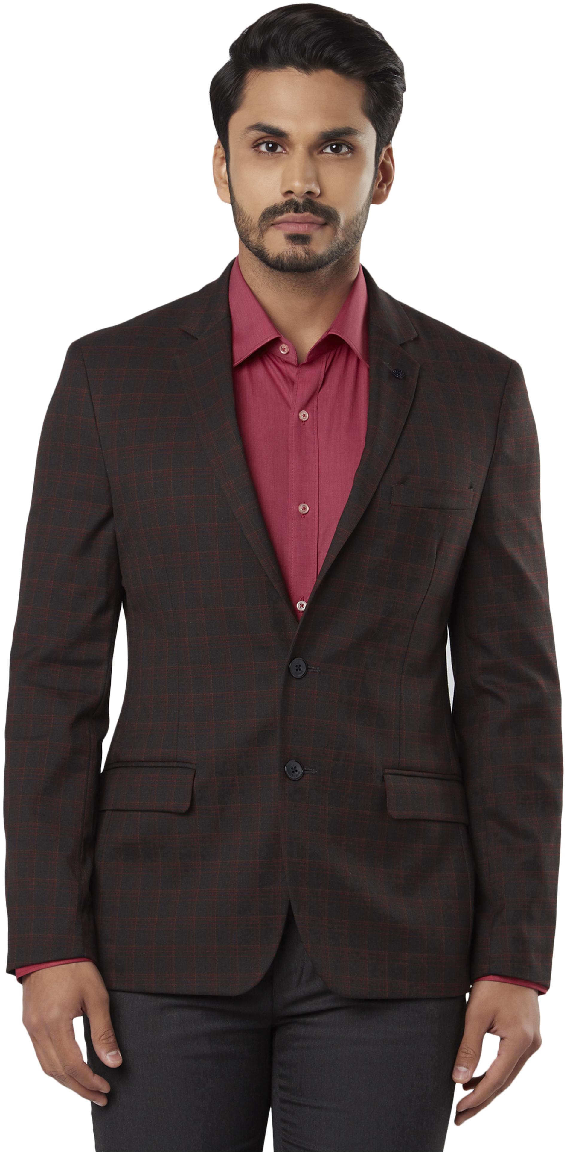 

Raymond Men Polyester Single Breasted Blazer Brown