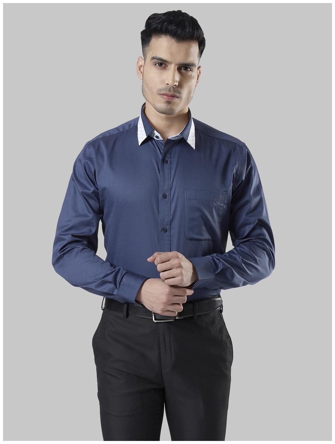 

Raymond Men Slim fit Formal Shirt - Blue