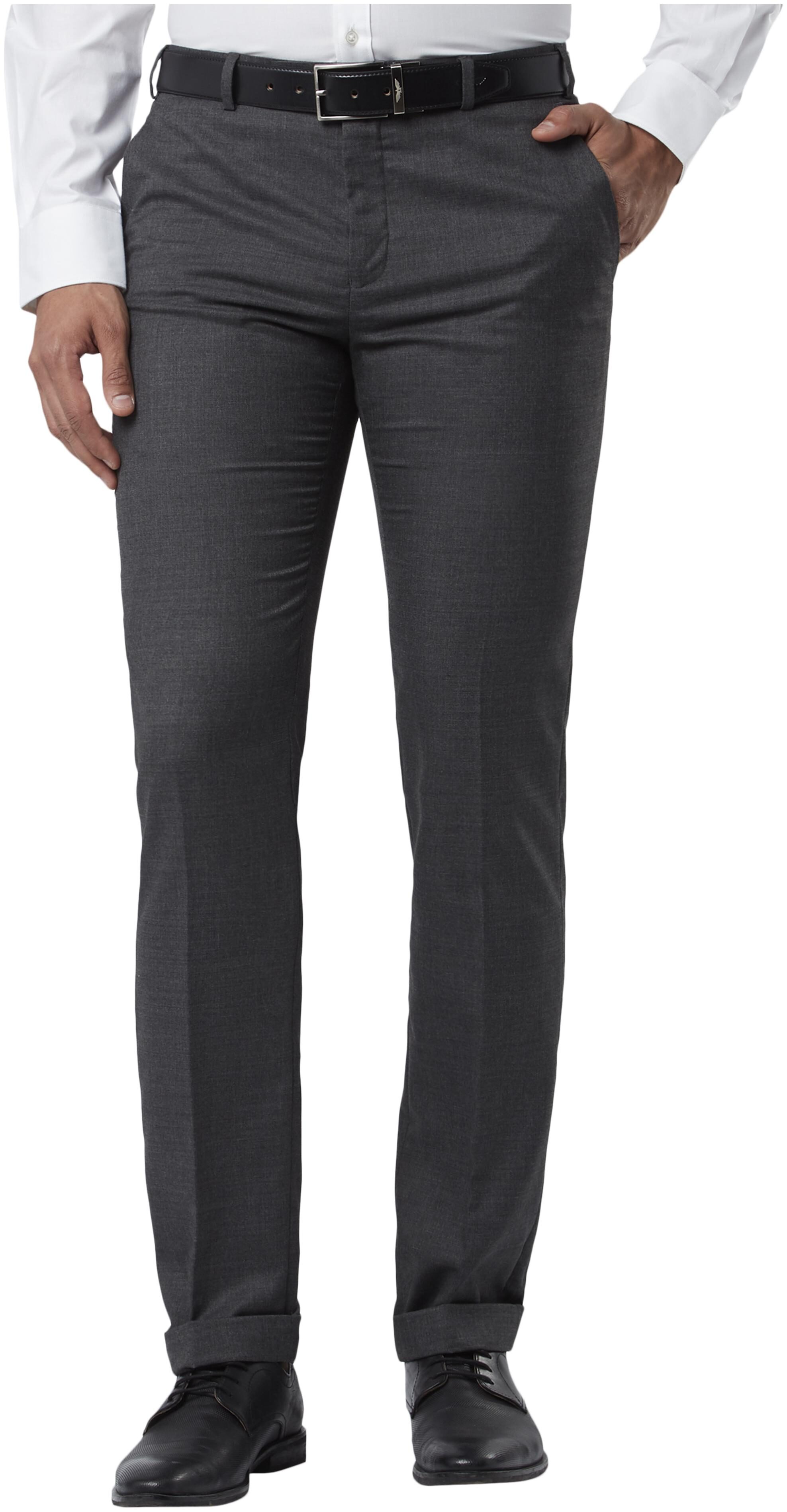 

Raymond Men Solid Slim Fit Formal Trouser - Grey