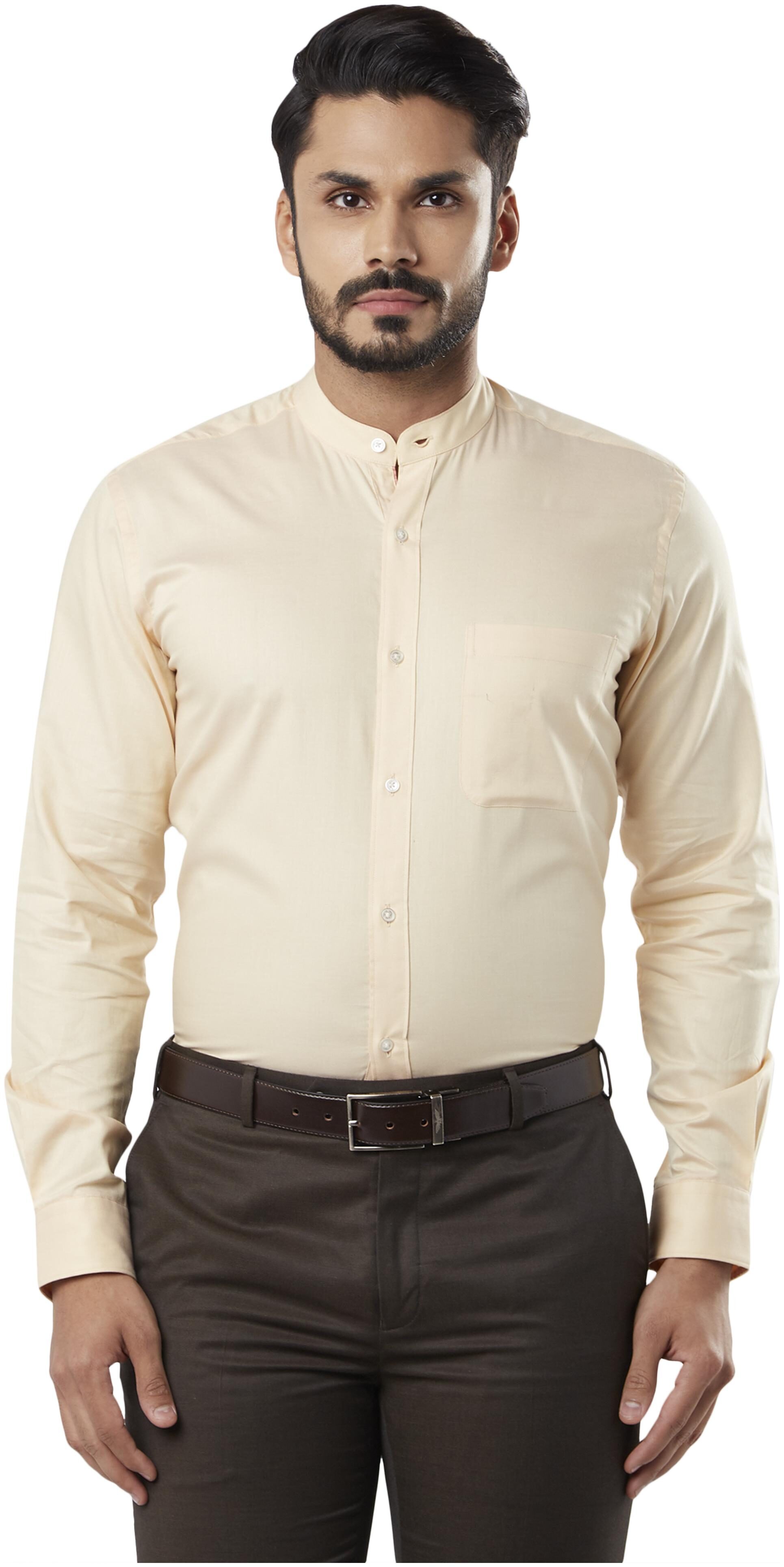 

Raymond Men Regular fit Formal Shirt - Beige
