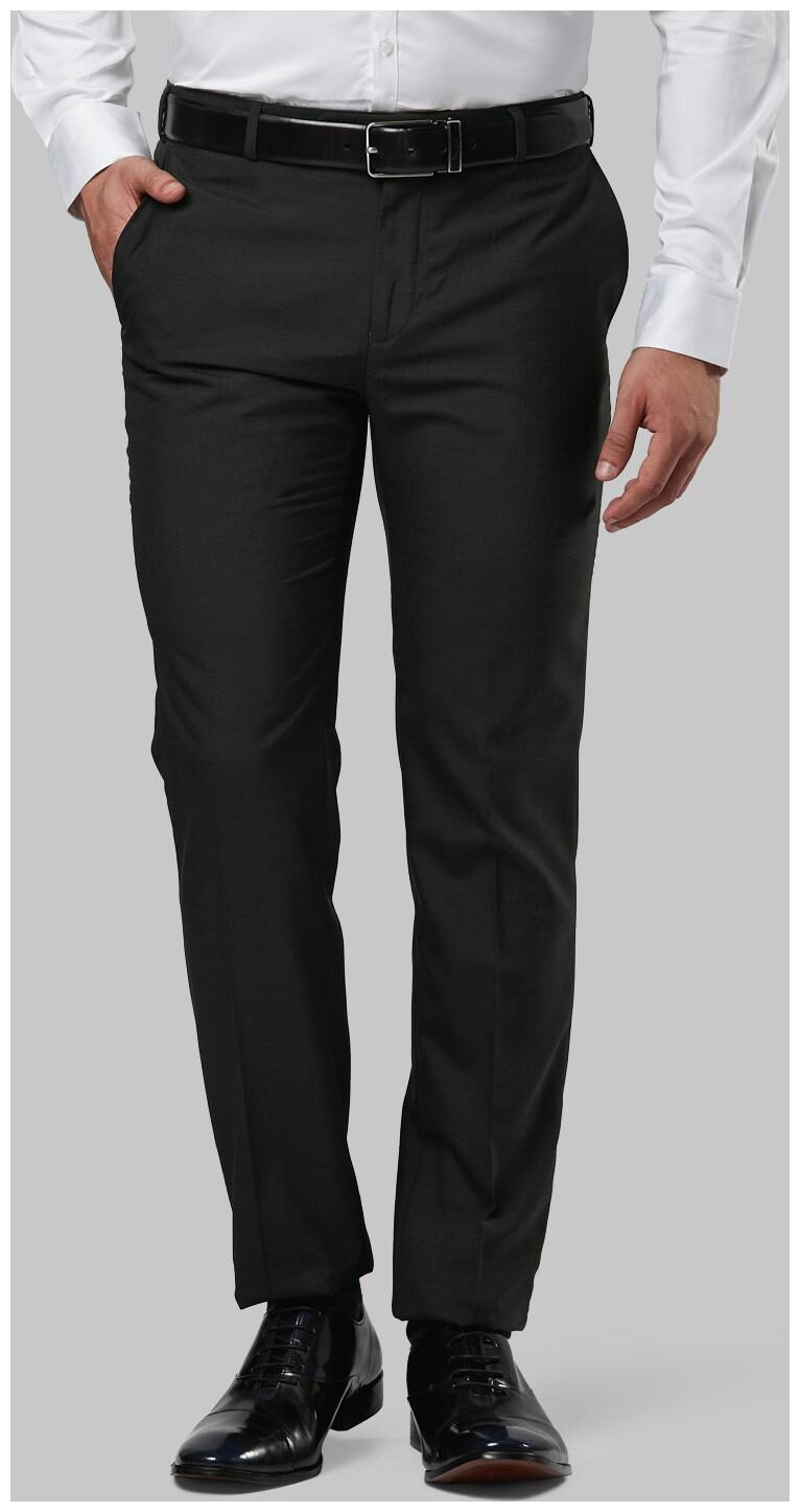 

Raymond Men Solid Slim Fit Formal Trouser - Black