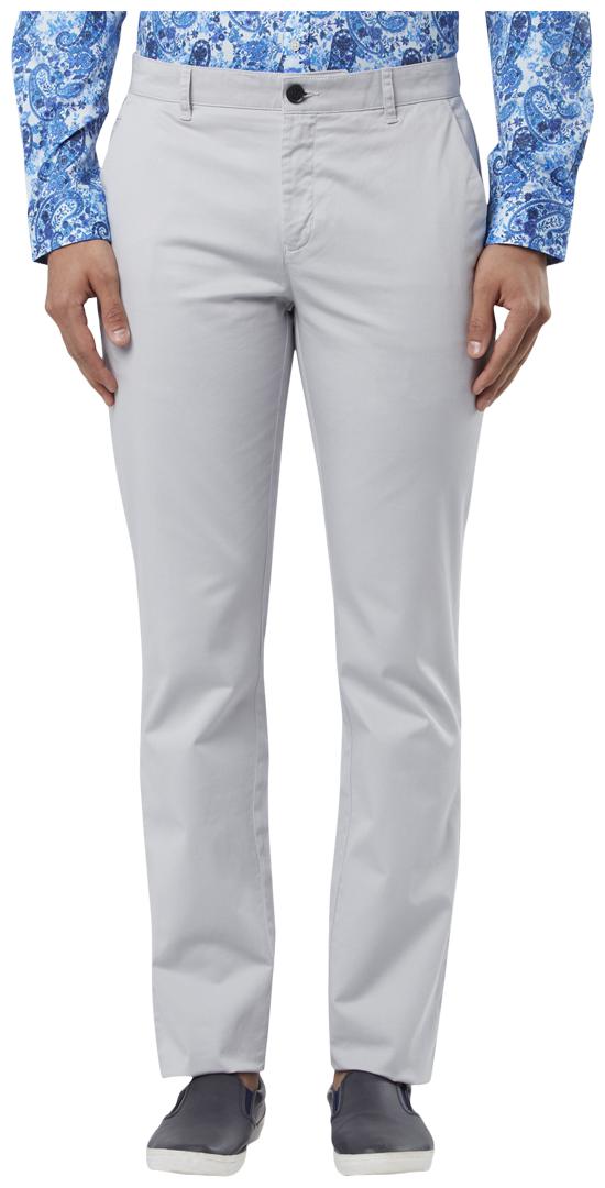 

Raymond Men Solid Slim Fit Formal Trouser - Grey