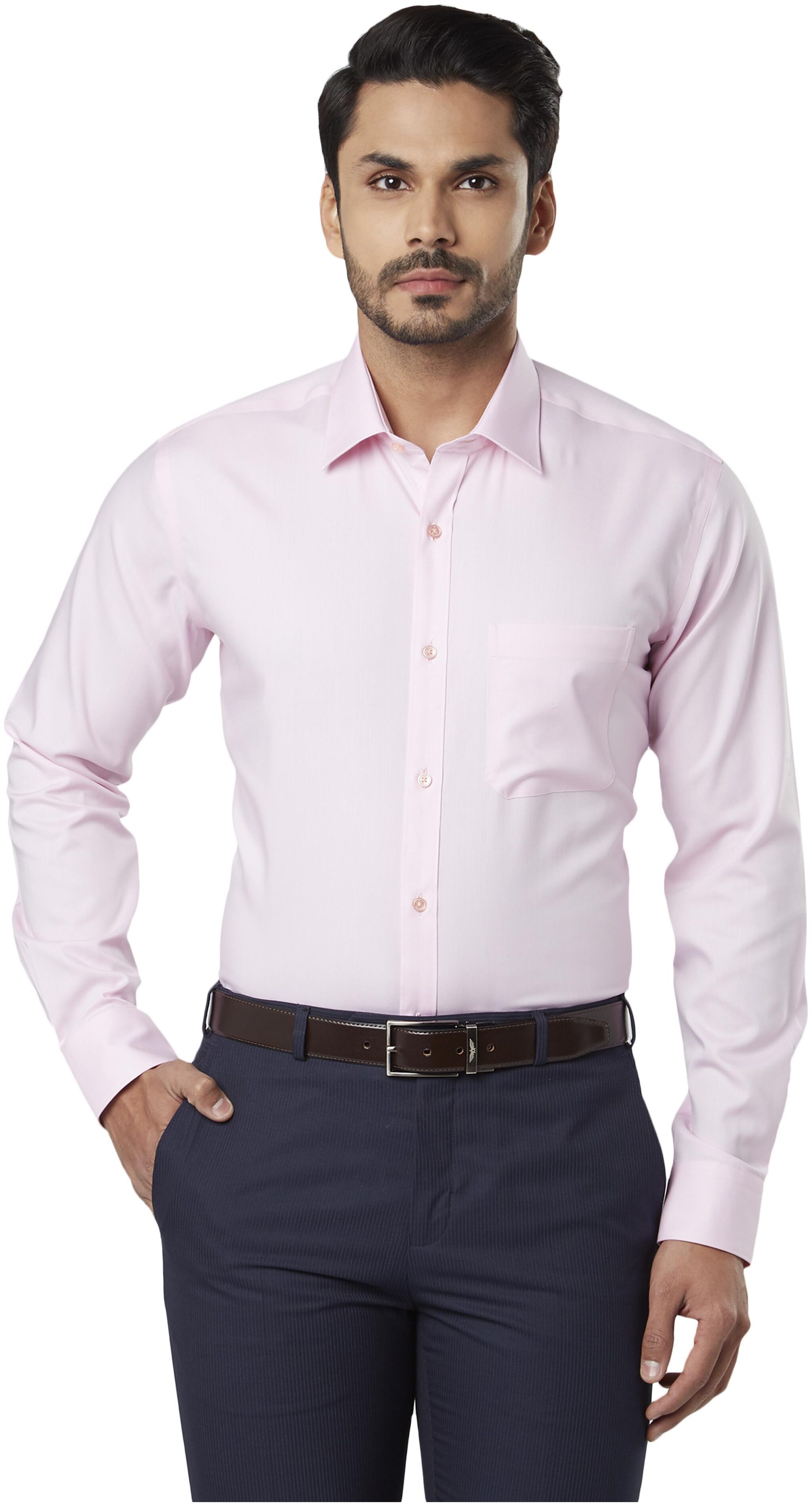 

Raymond Men Regular fit Formal Shirt - Red