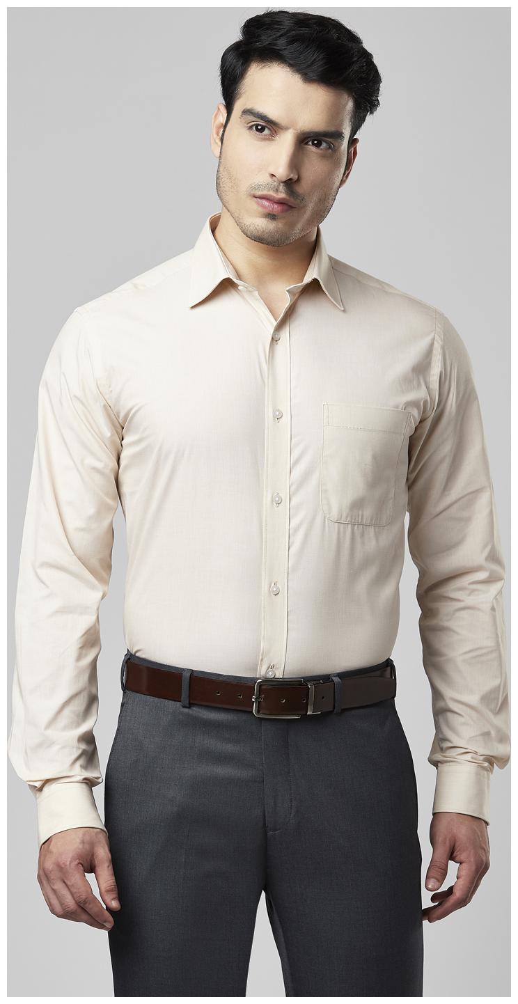 

Raymond Men Slim fit Formal Shirt - Beige