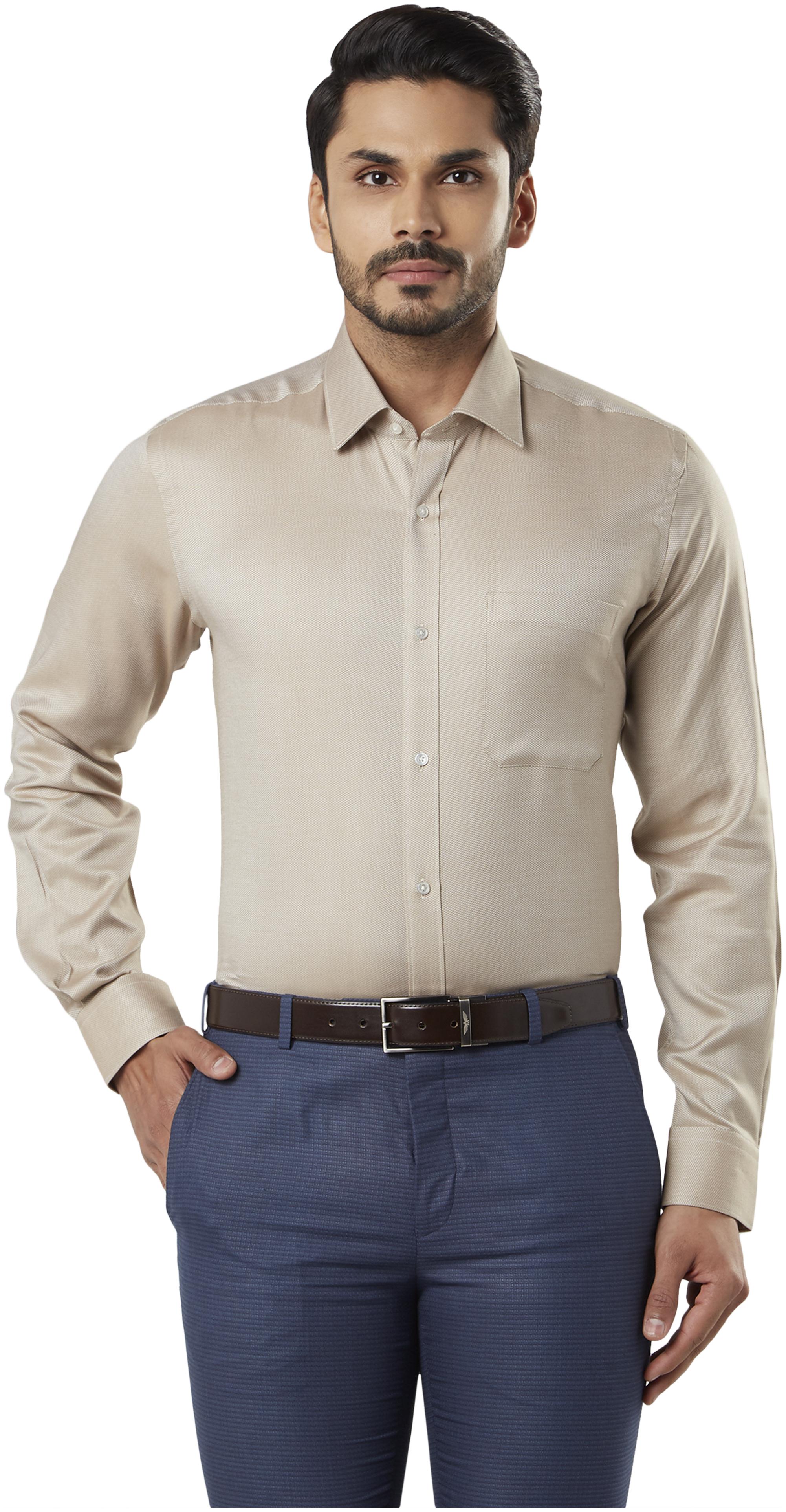 

Raymond Men Regular fit Formal Shirt - Brown