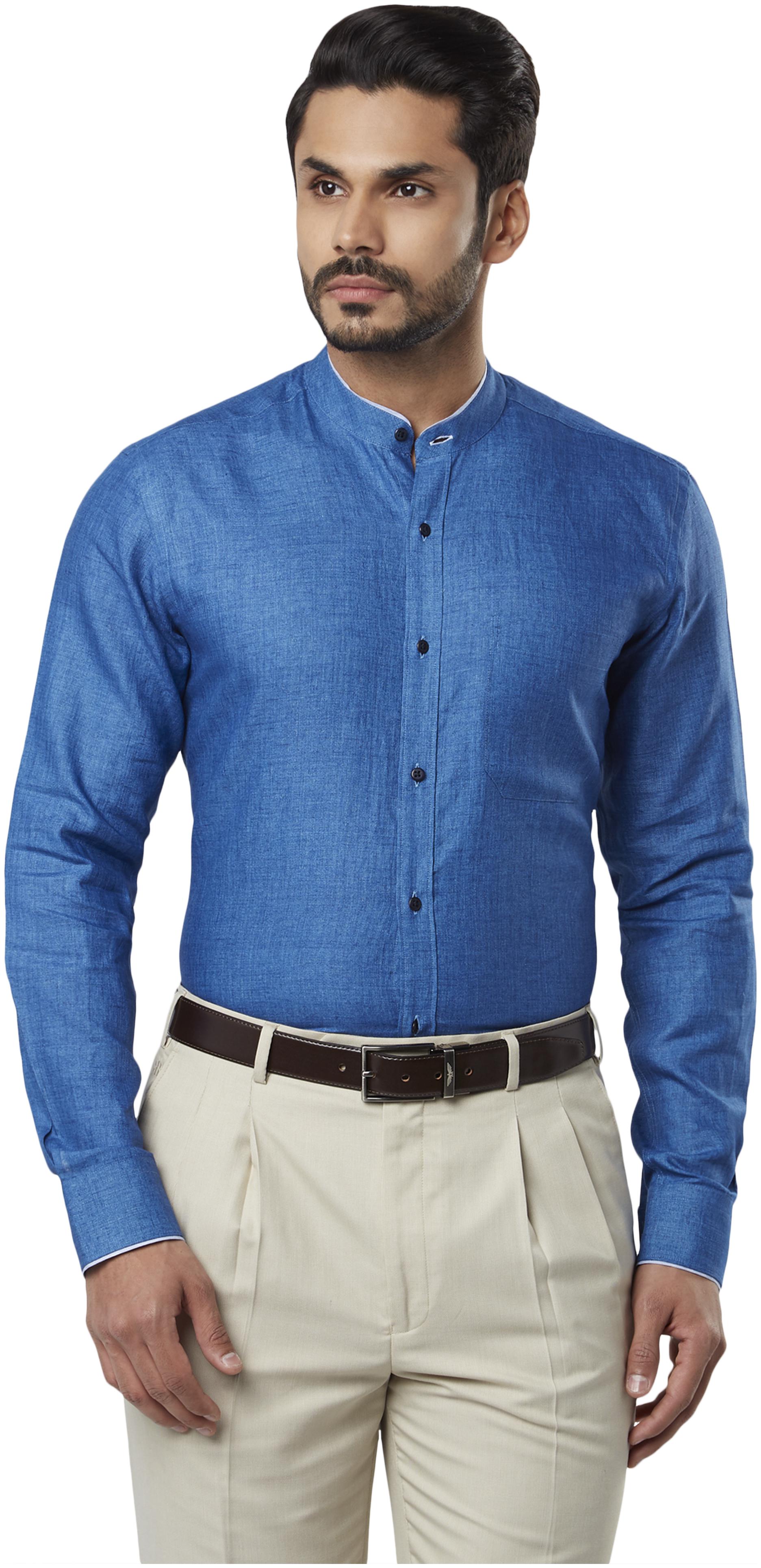 

Raymond Men Regular fit Formal Shirt - Blue