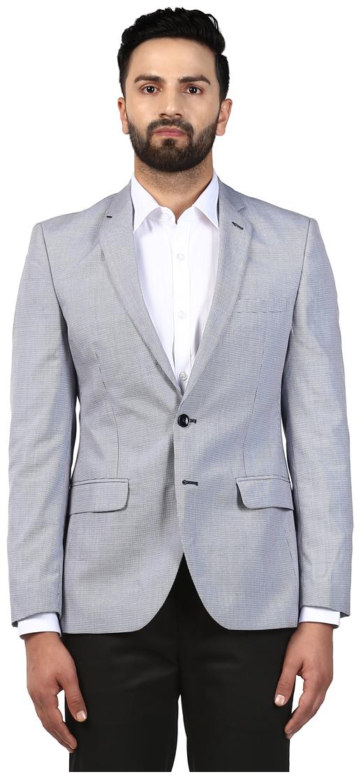 

Raymond Men Blue Solid Slim fit Single Breasted Blazer