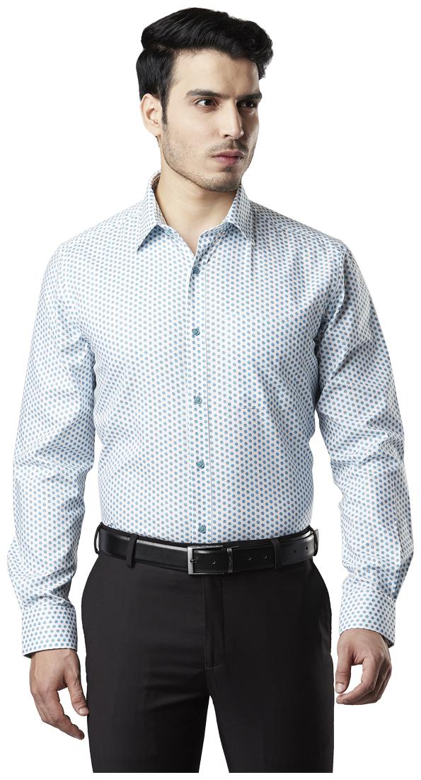 

Raymond Men Regular fit Formal Shirt - Turquoise