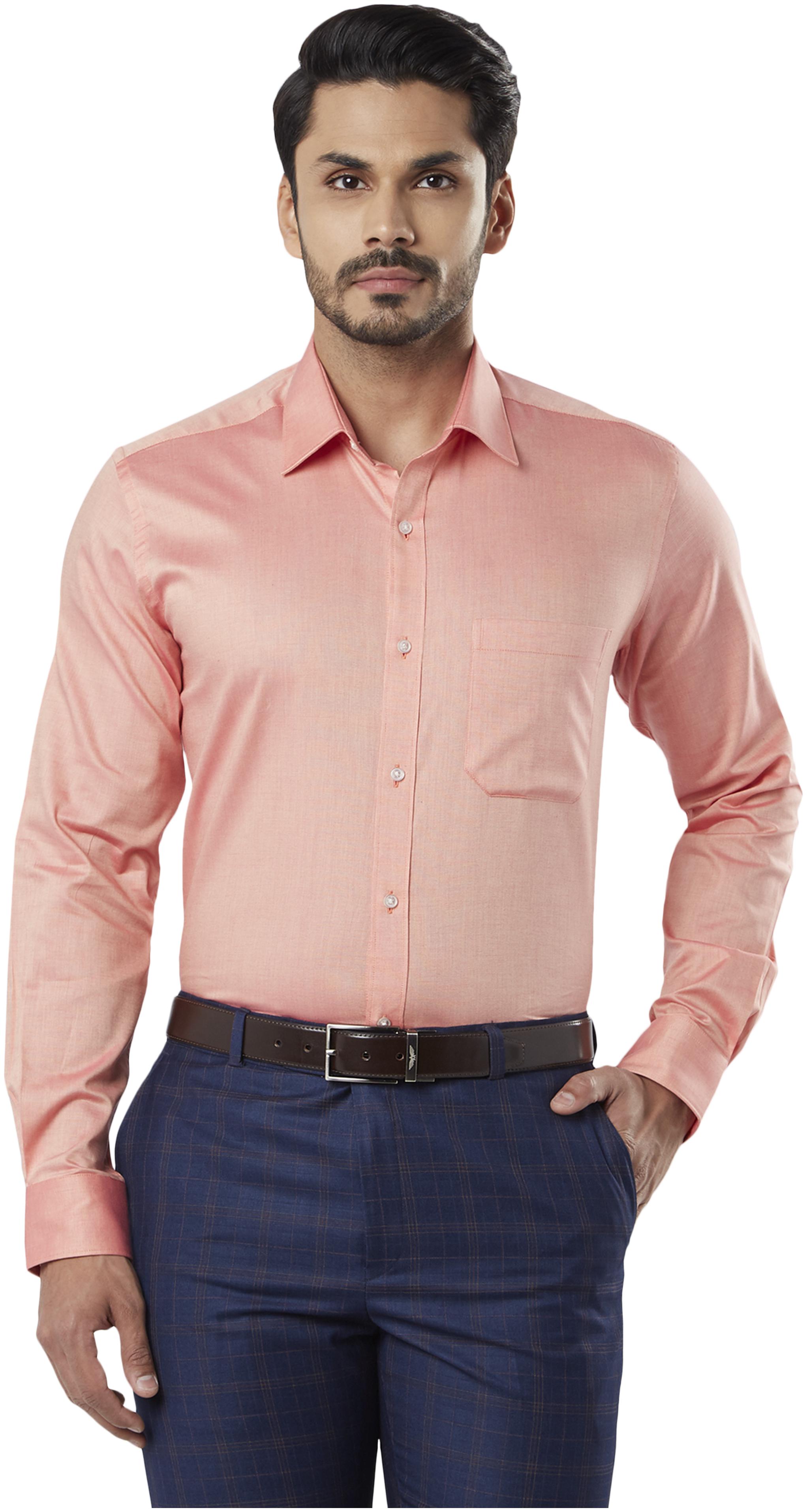

Raymond Men Regular fit Formal Shirt - Pink