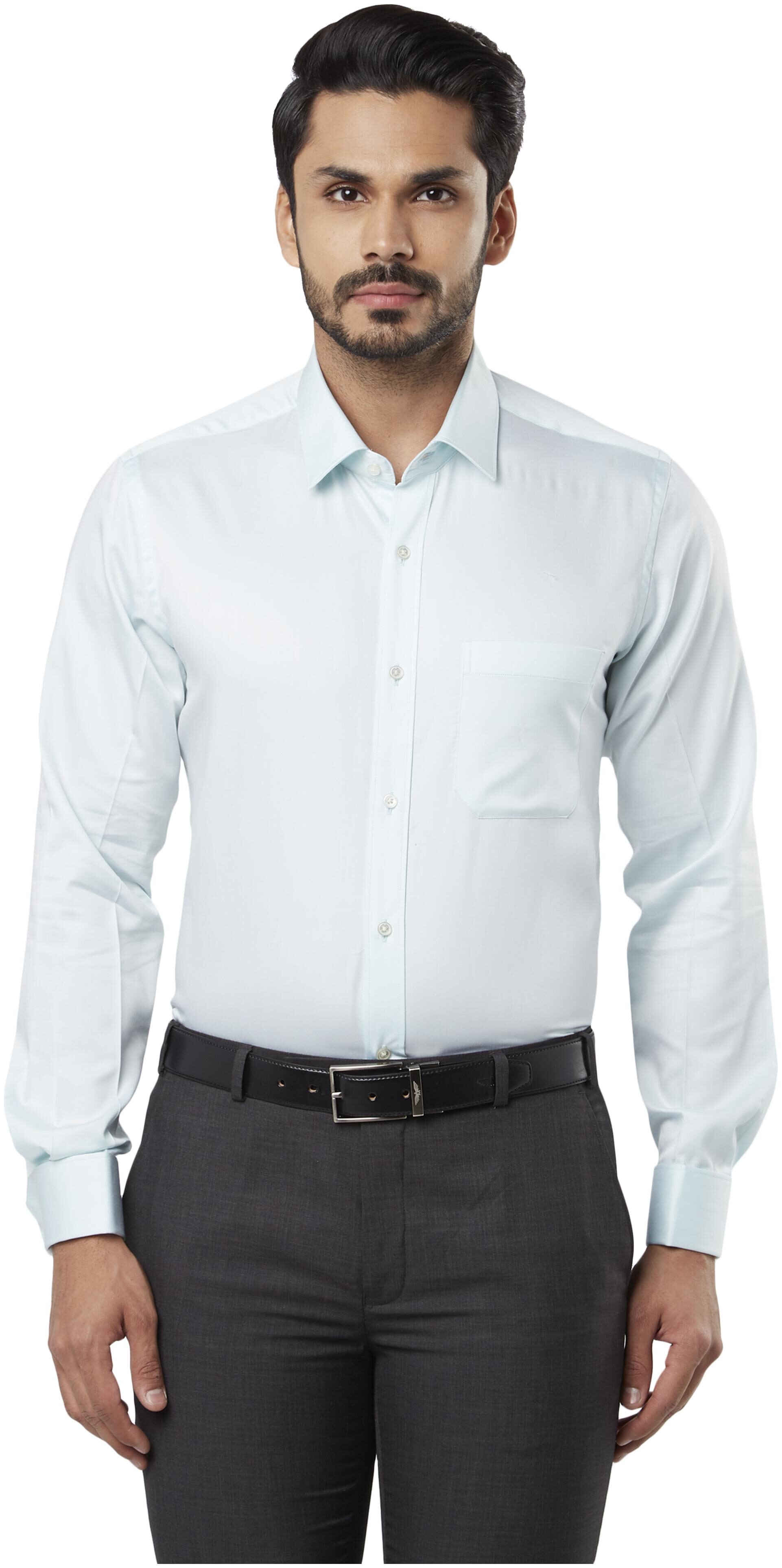 

Raymond Men Regular fit Formal Shirt - Green