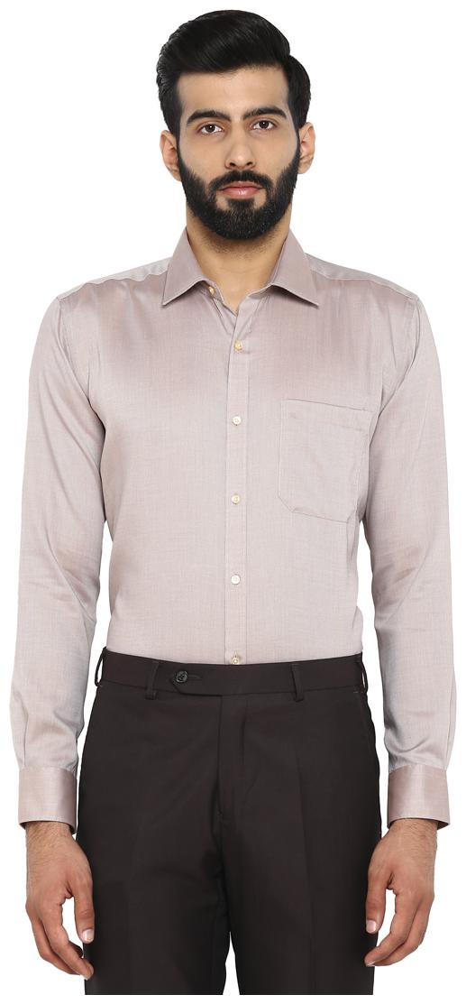 

Raymond Men Regular fit Formal Shirt - Brown