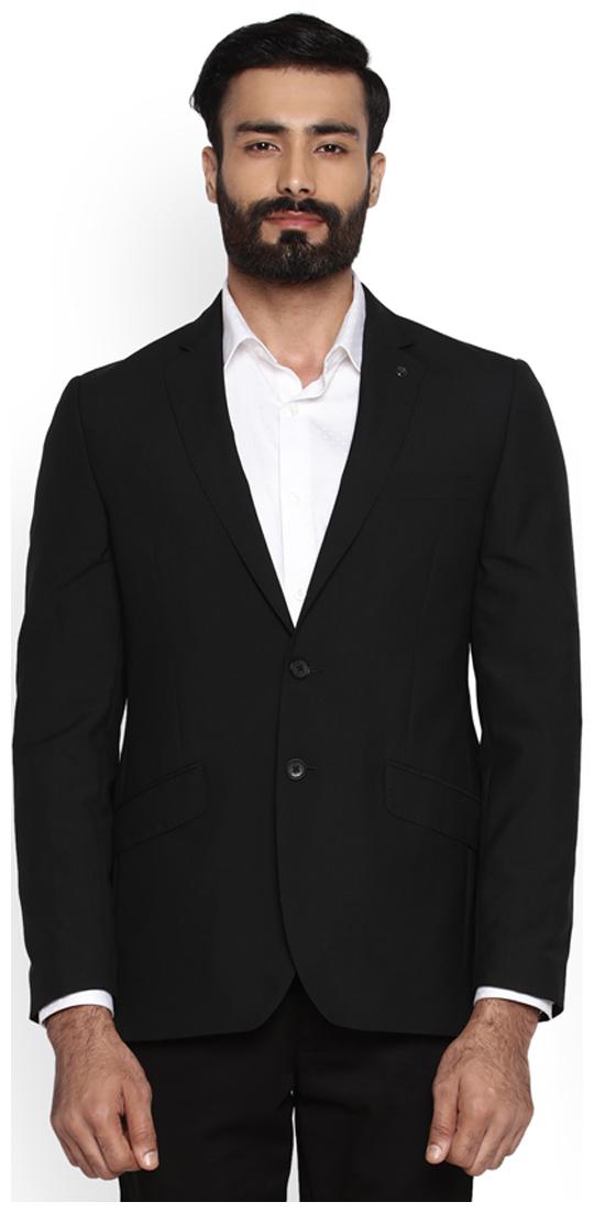 

Raymond Men Black Solid Slim fit Single Breasted Blazer