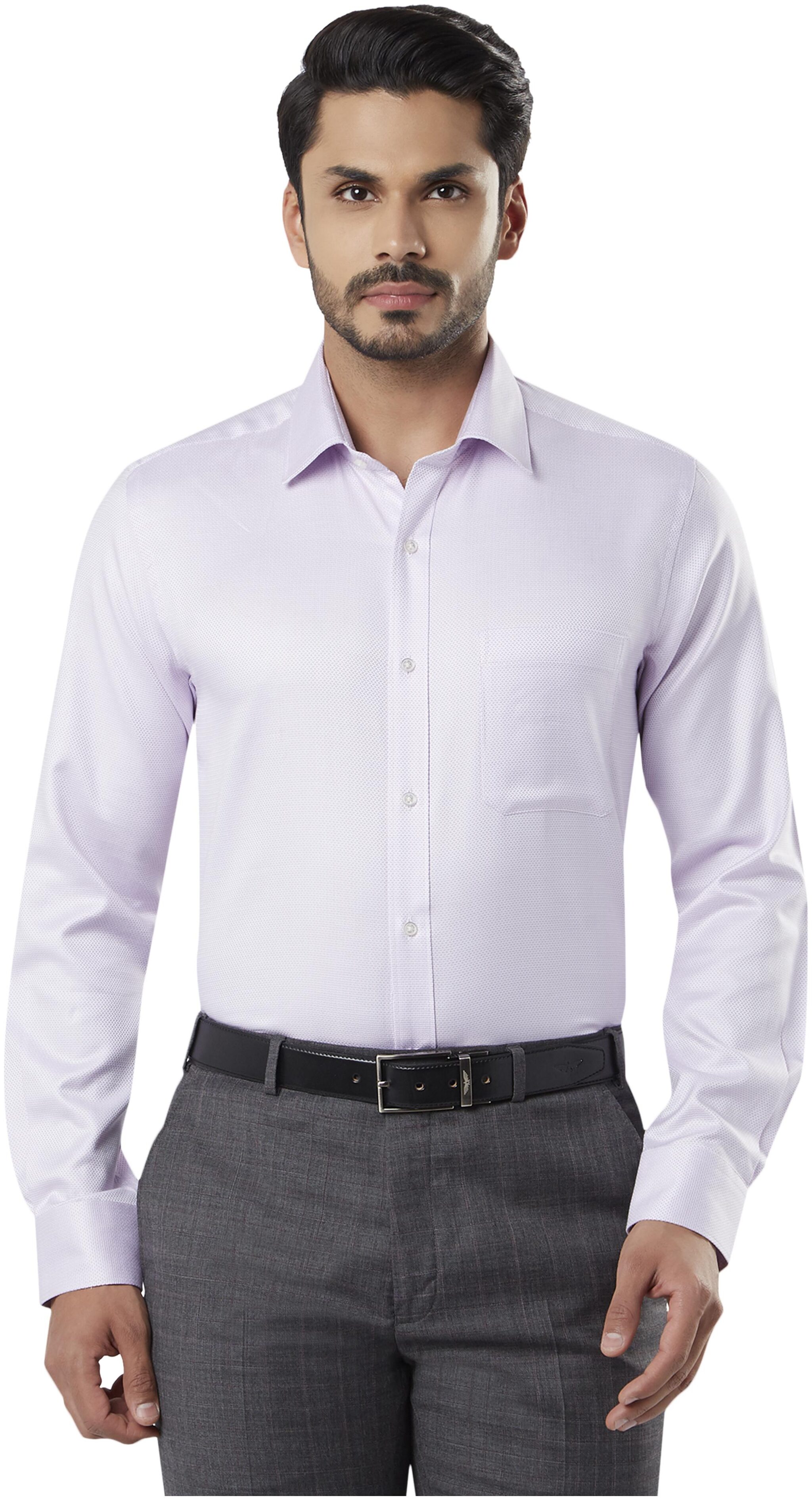 

Raymond Men Regular fit Formal Shirt - Purple