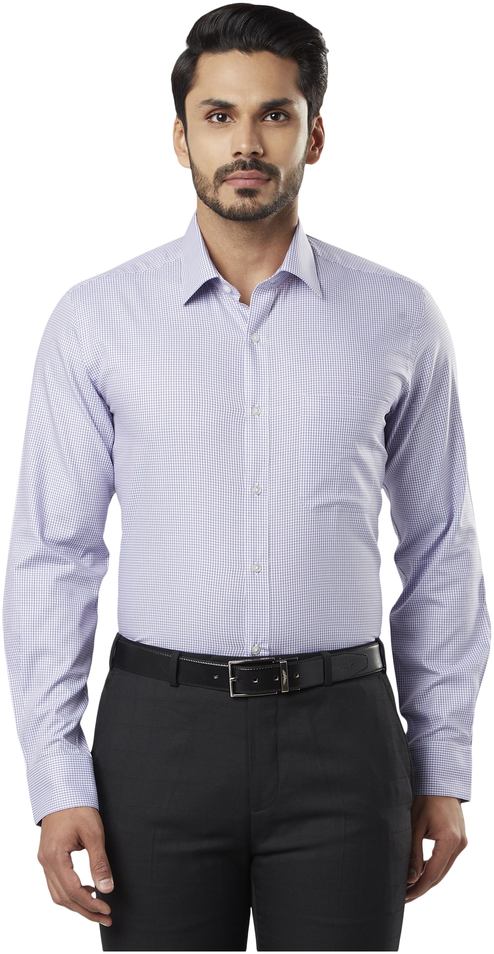 

Raymond Men Regular fit Formal Shirt - Purple