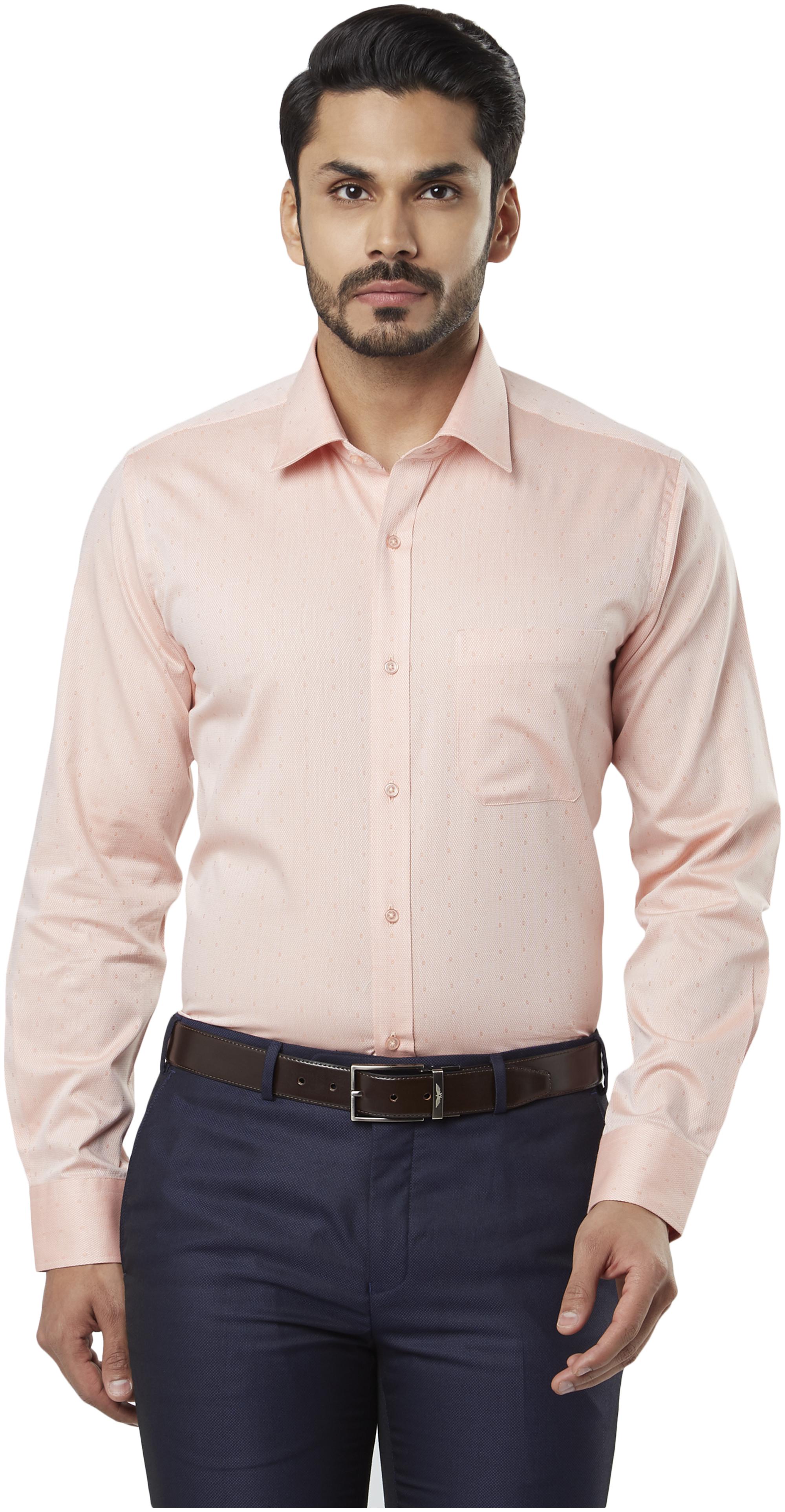 

Raymond Men Regular fit Formal Shirt - Orange