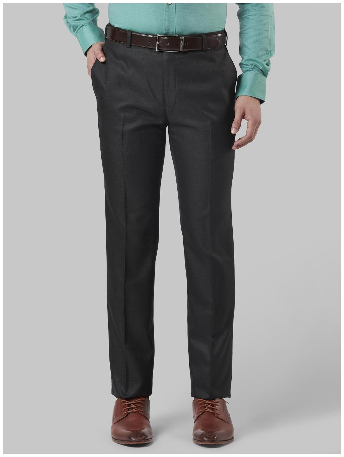 

Raymond Men Solid Slim Fit Formal Trouser - Grey