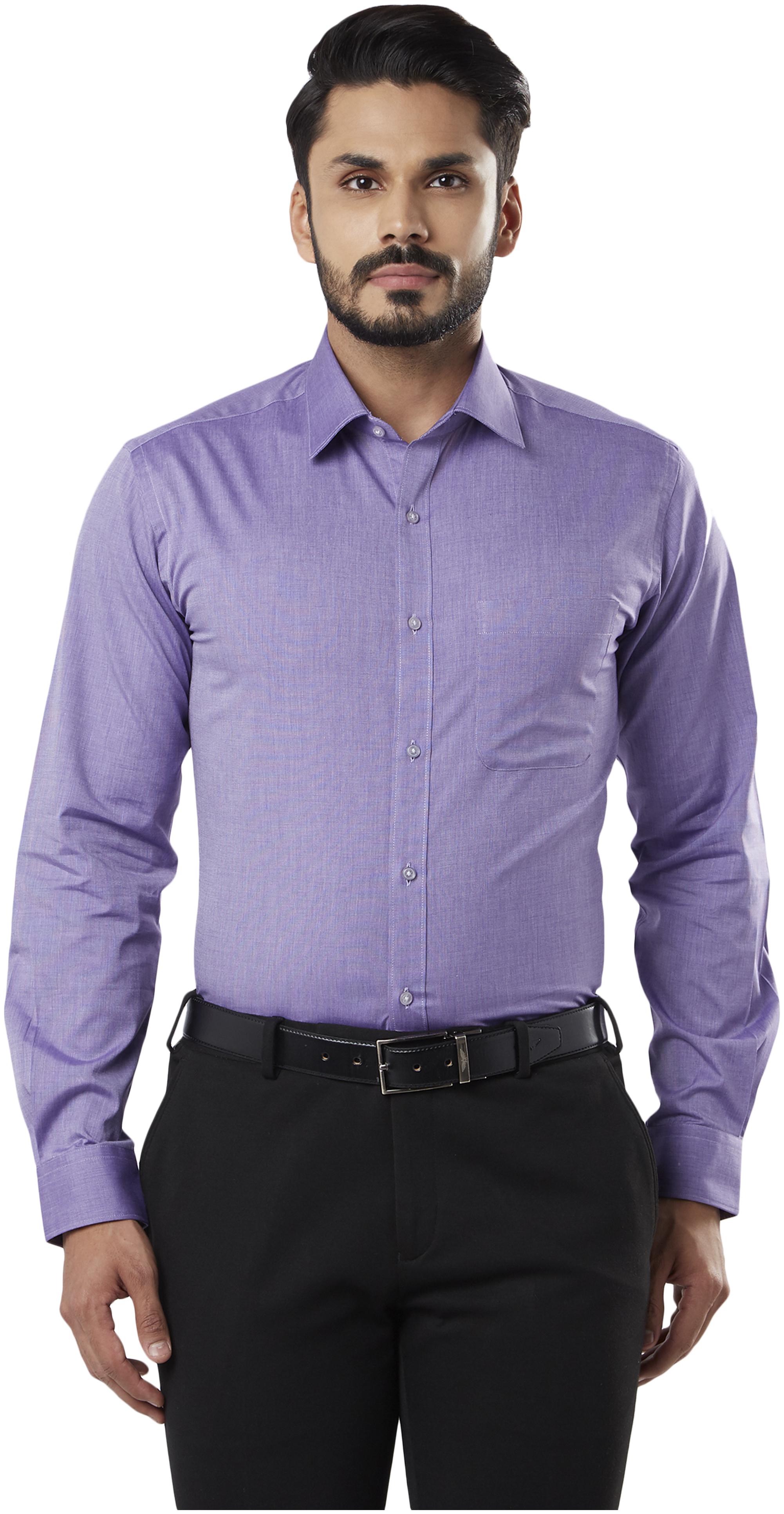 

Raymond Men Slim fit Formal Shirt - Purple