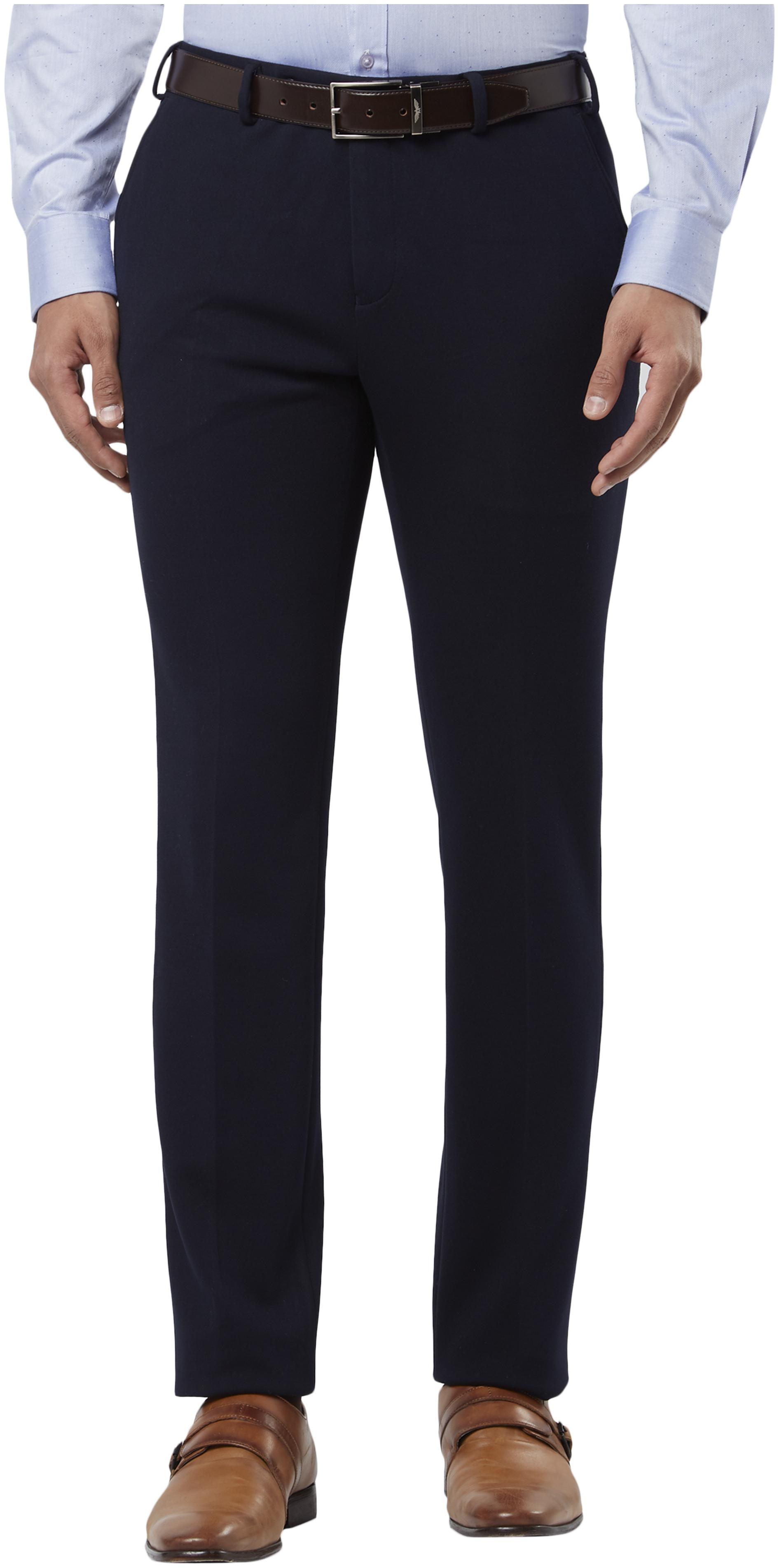 

Raymond Men Solid Slim Fit Formal Trouser - Blue