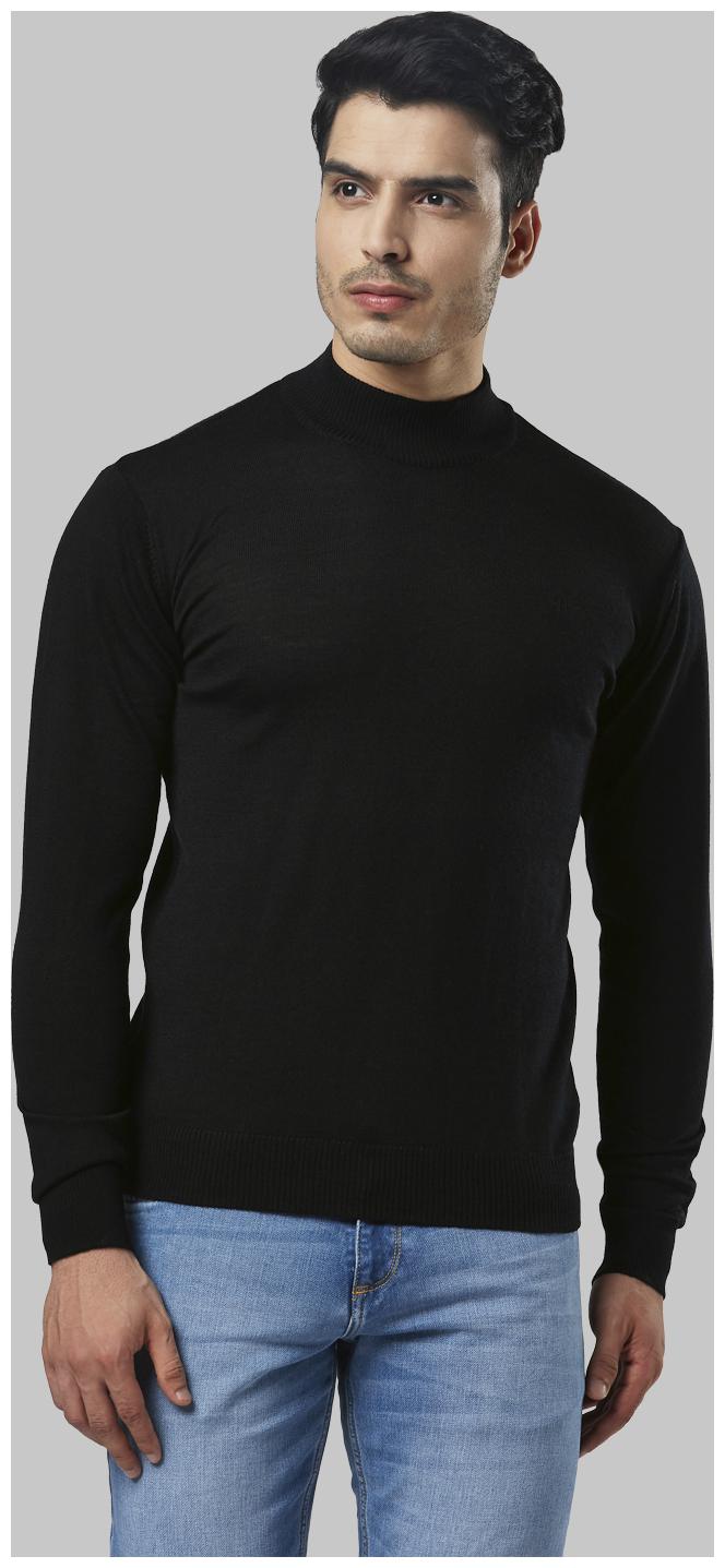 

Raymond Men Wool Solid Pullover Black