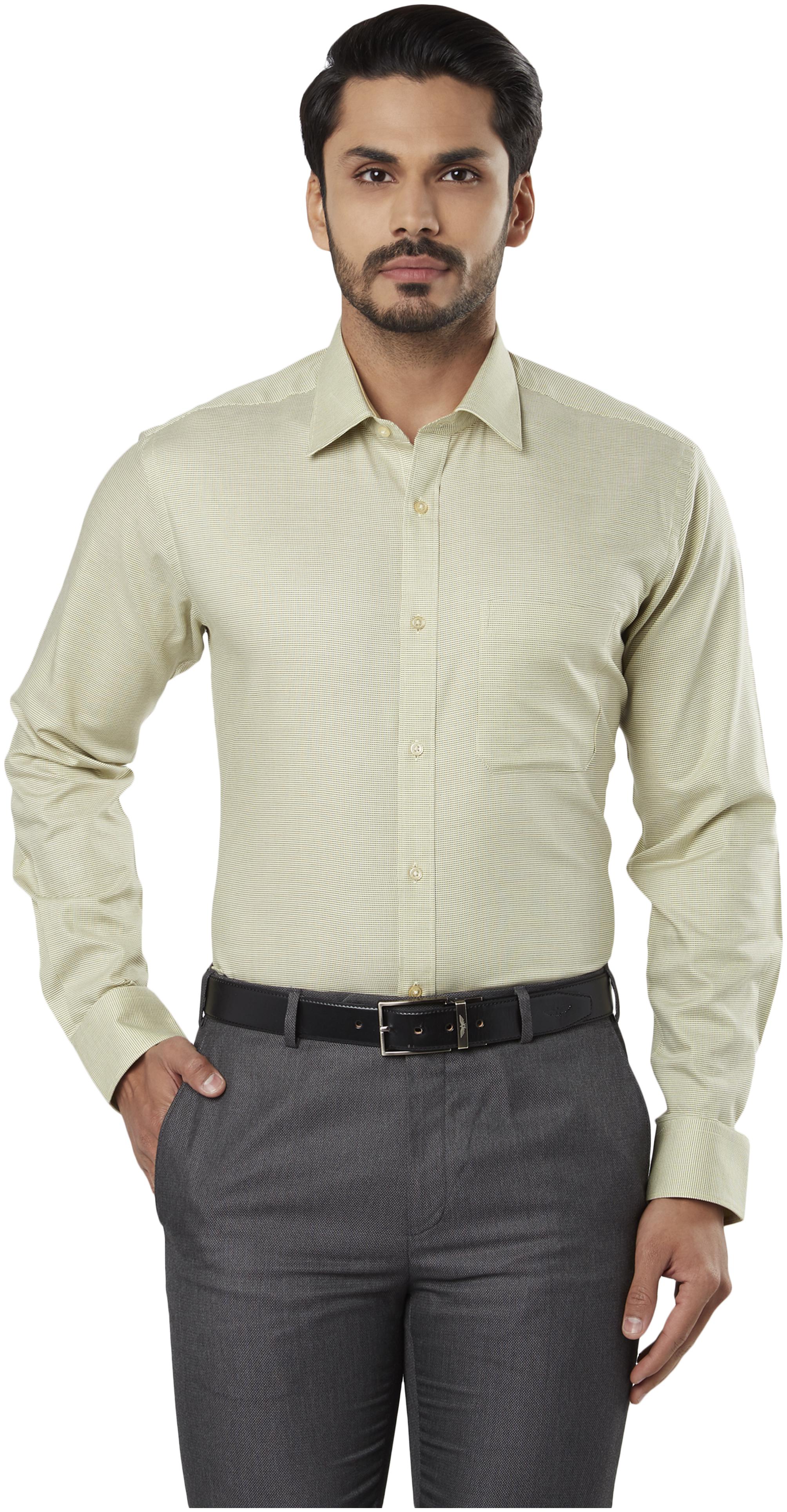 

Raymond Men Slim fit Formal Shirt - Yellow