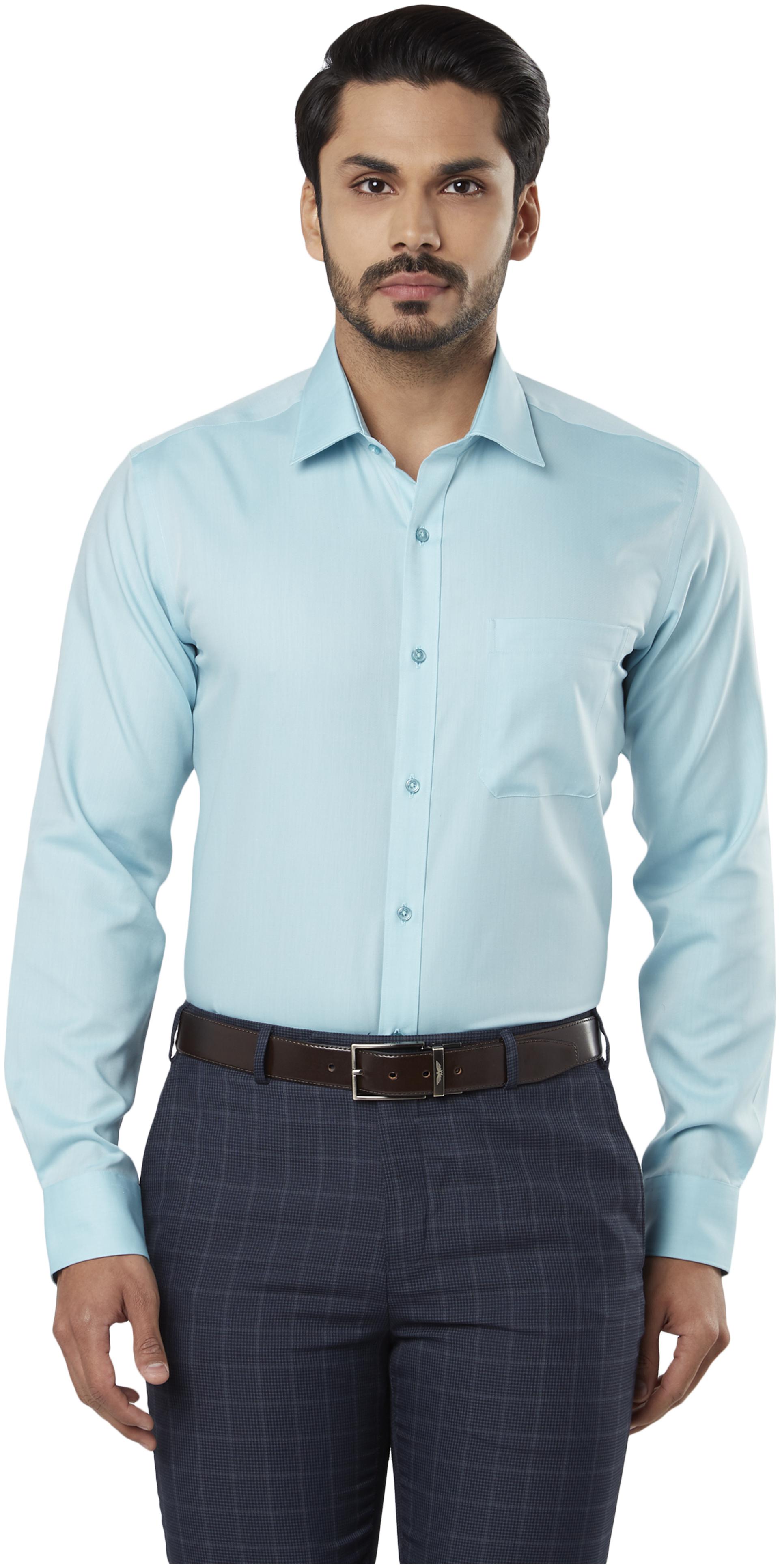

Raymond Men Regular fit Formal Shirt - Green