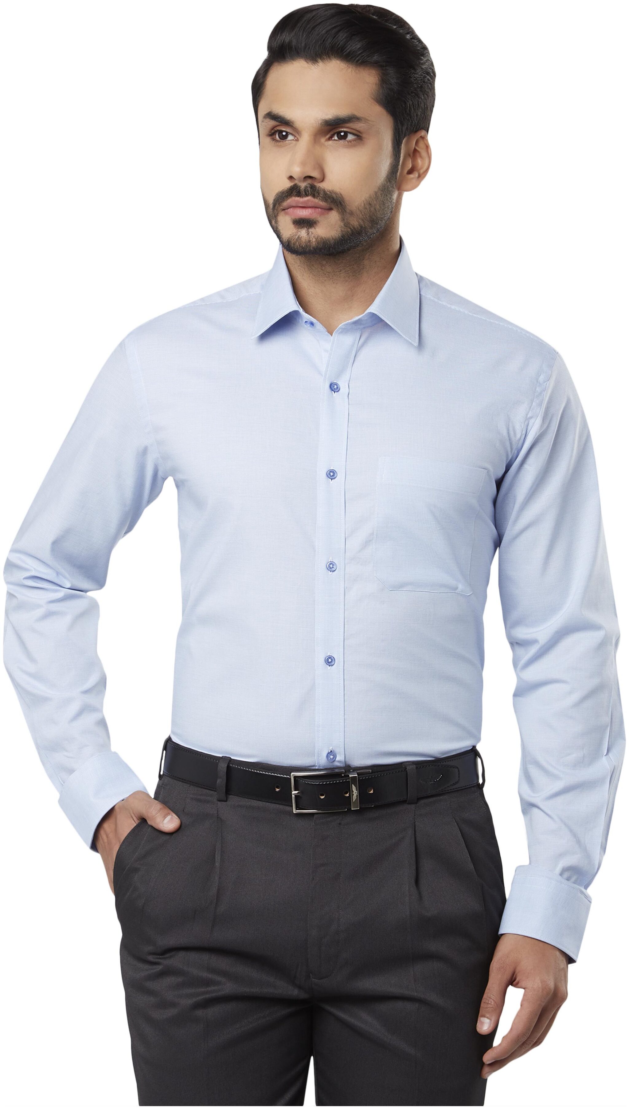 

Raymond Men Regular fit Formal Shirt - Blue