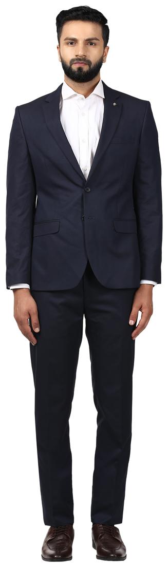 

Raymond Men Blended Single Breasted Suit Blue
