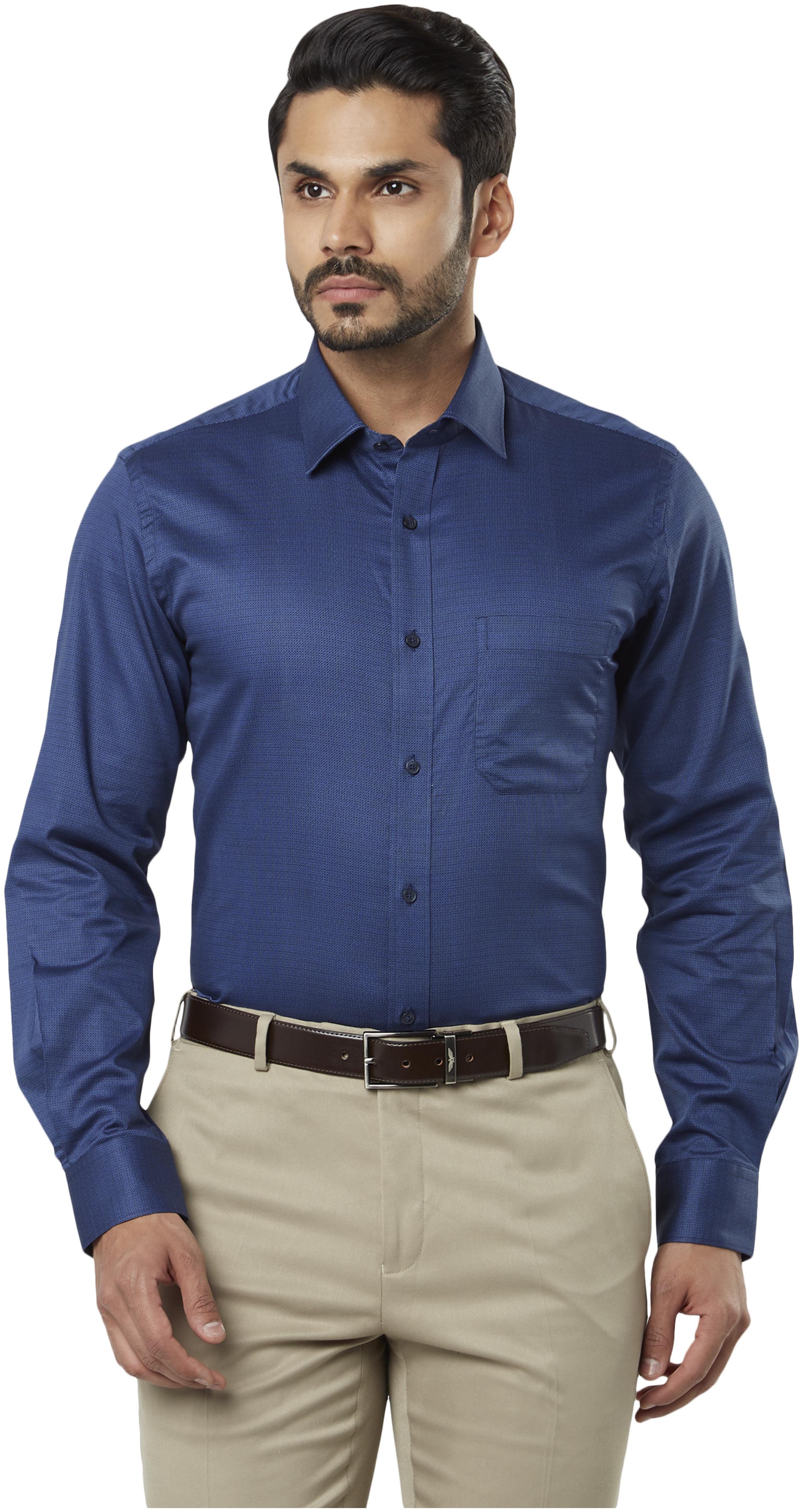 

Raymond Men Regular fit Formal Shirt - Blue