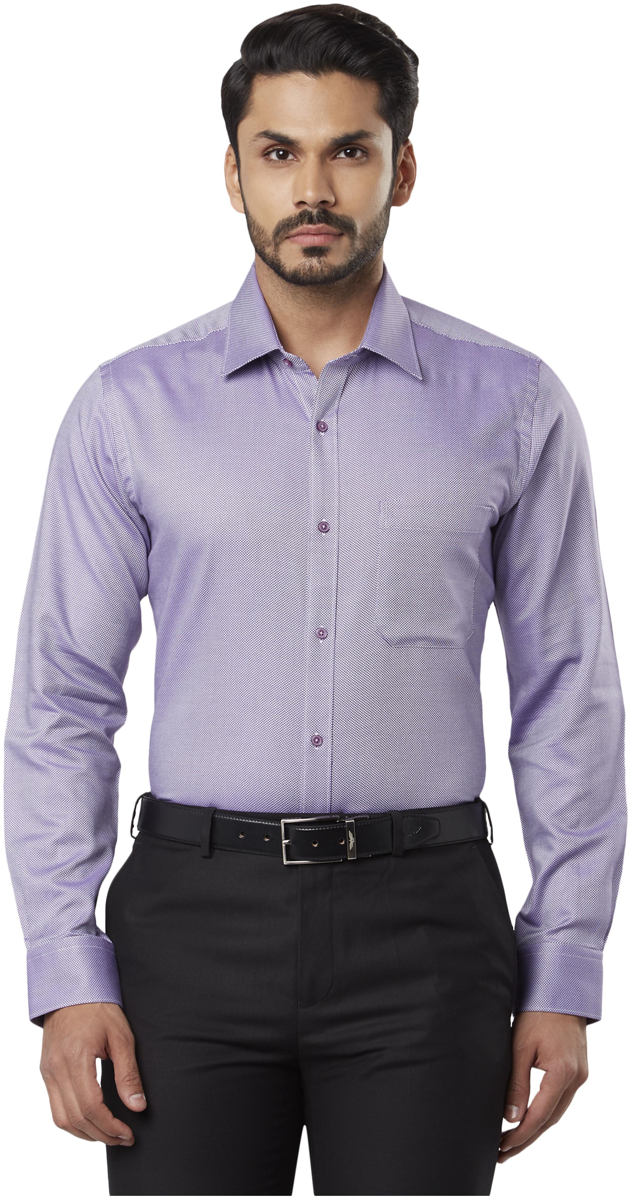 

Raymond Men Regular fit Formal Shirt - Purple